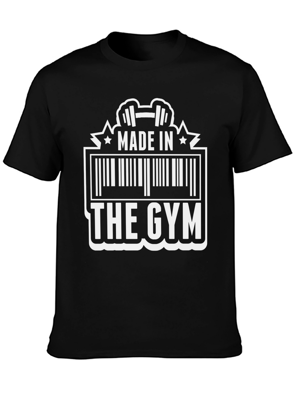 Made in The Gym Barcode Graphic Tee - Black