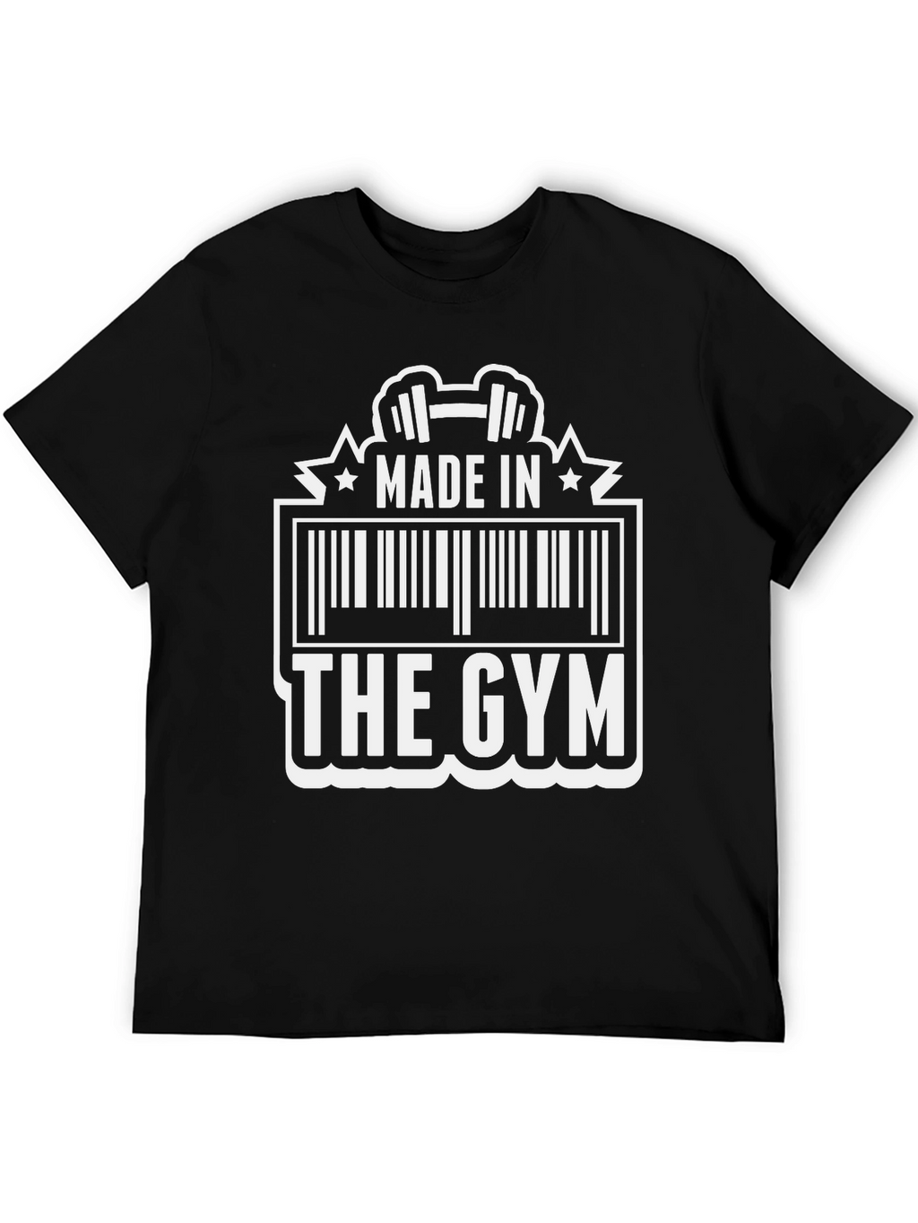Made in The Gym Barcode Graphic Tee - Black