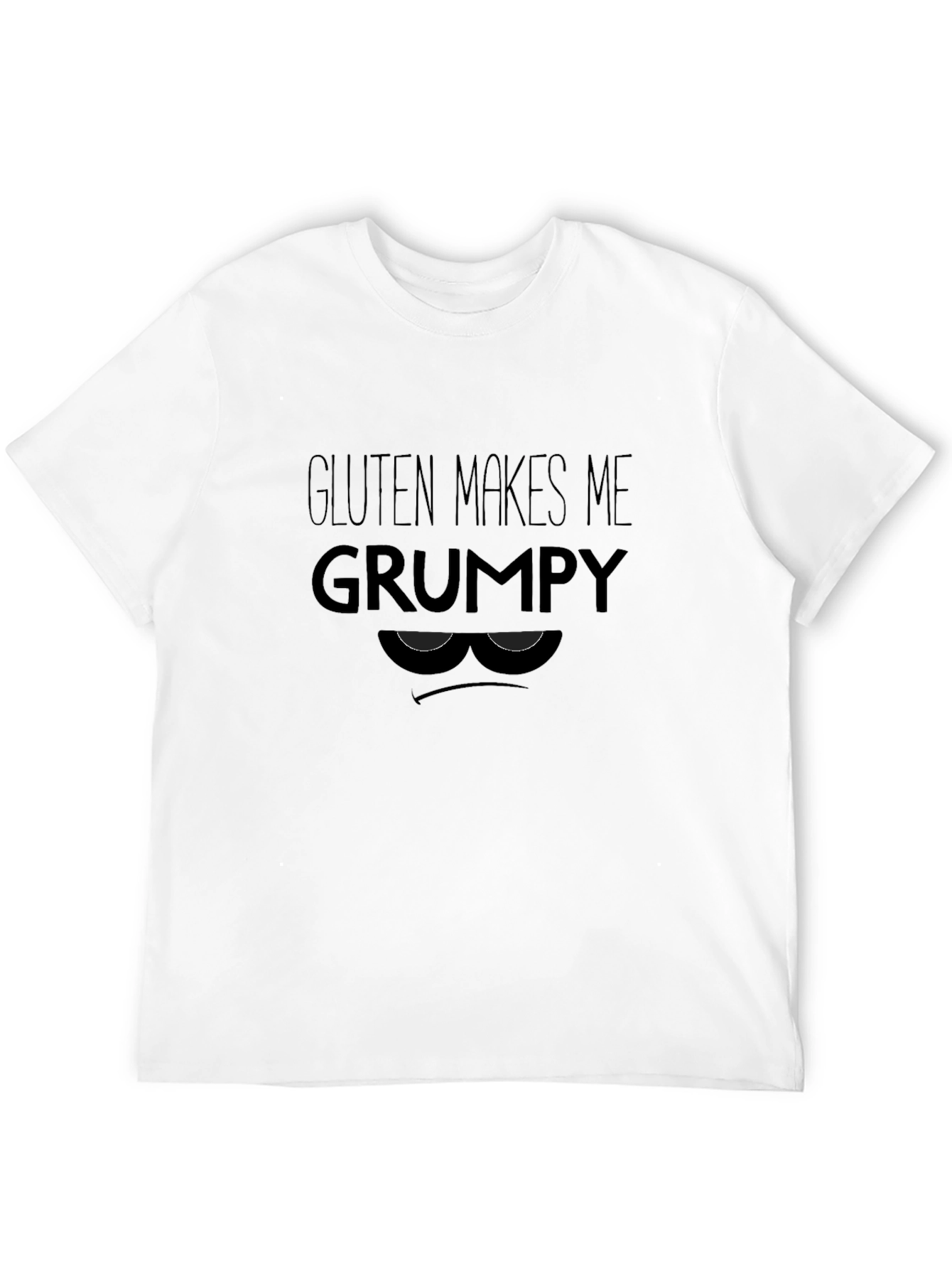 Gluten Makes Me Grumpy T-Shirt - Funny Allergy Tee