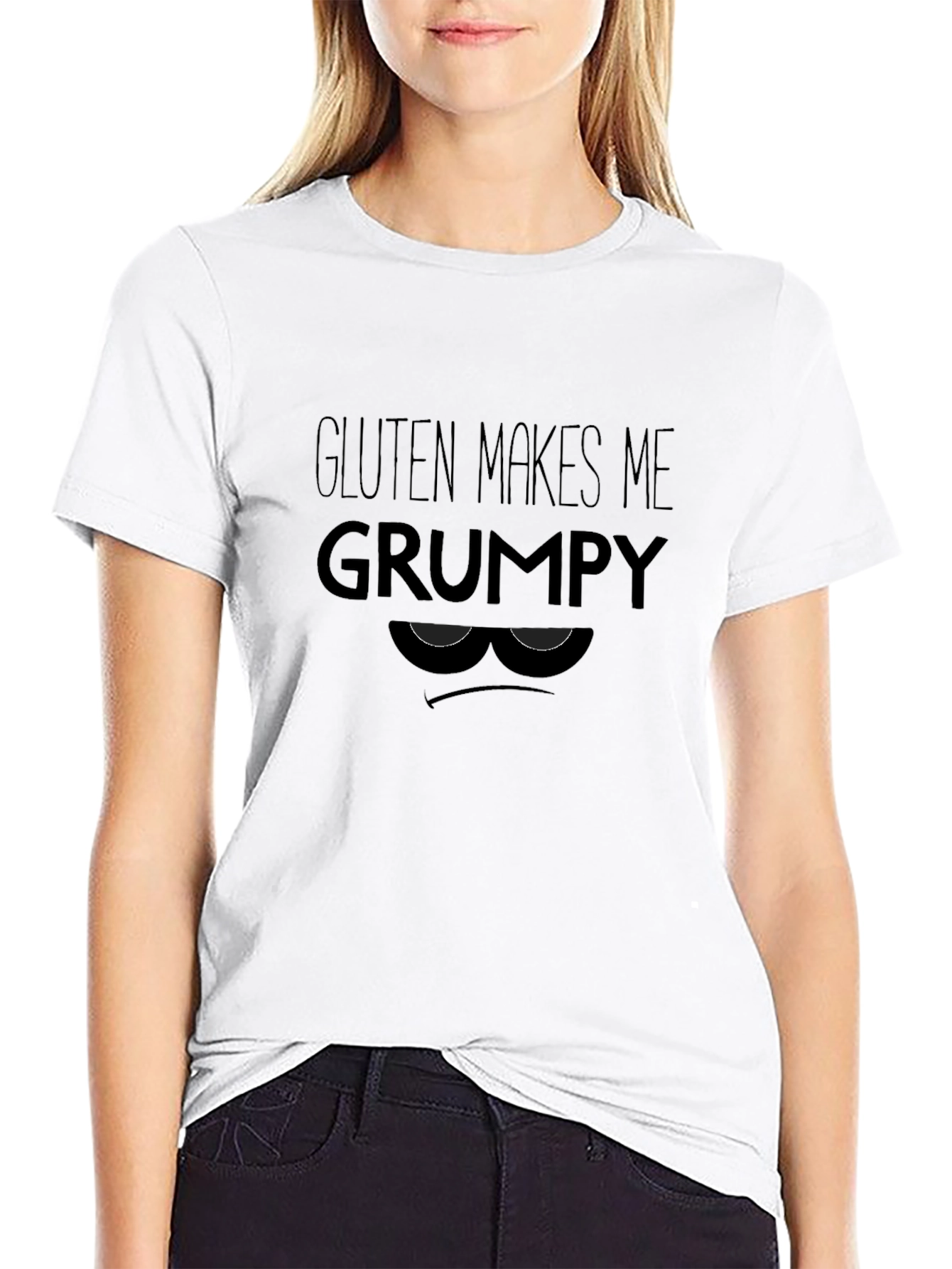 Gluten Makes Me Grumpy T-Shirt - Funny Allergy Tee