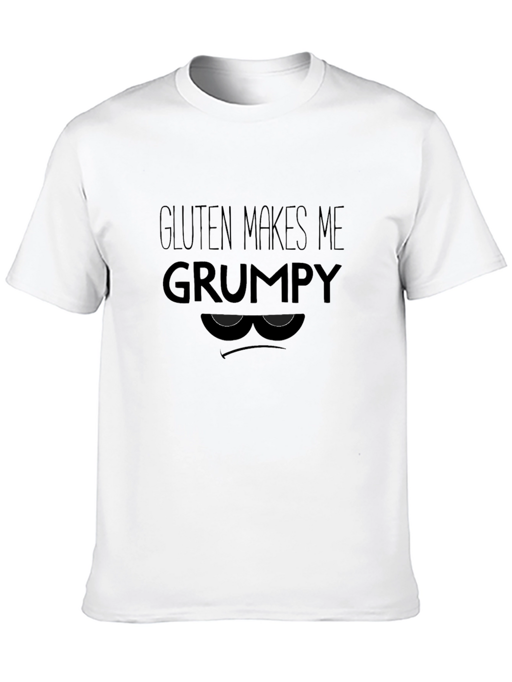 Gluten Makes Me Grumpy T-Shirt - Funny Allergy Tee