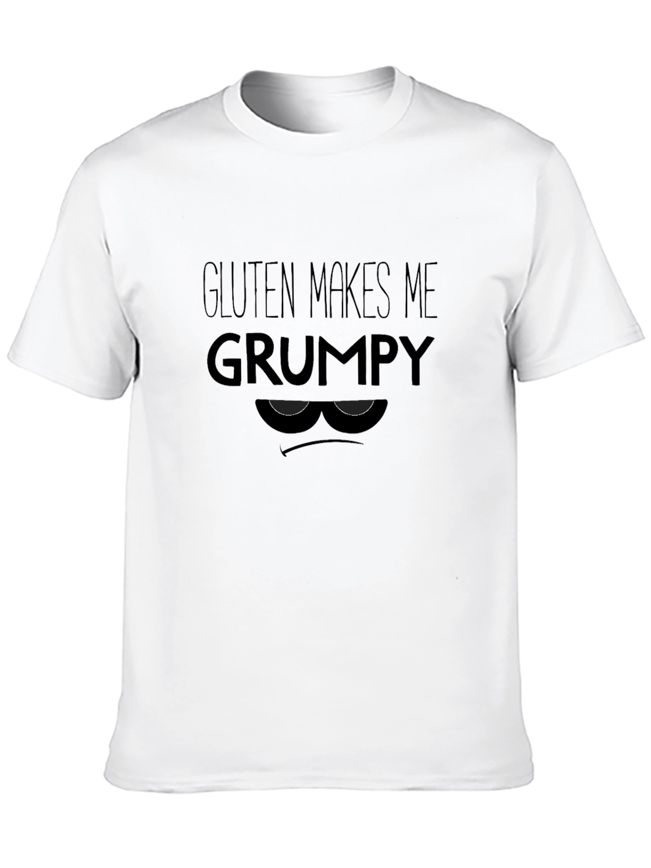 Gluten Makes Me Grumpy T-Shirt - Funny Allergy Tee