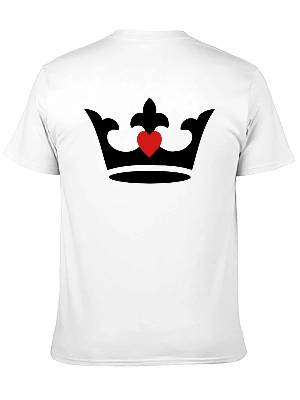 Heart Crown Tee - Black Graphic T-Shirt