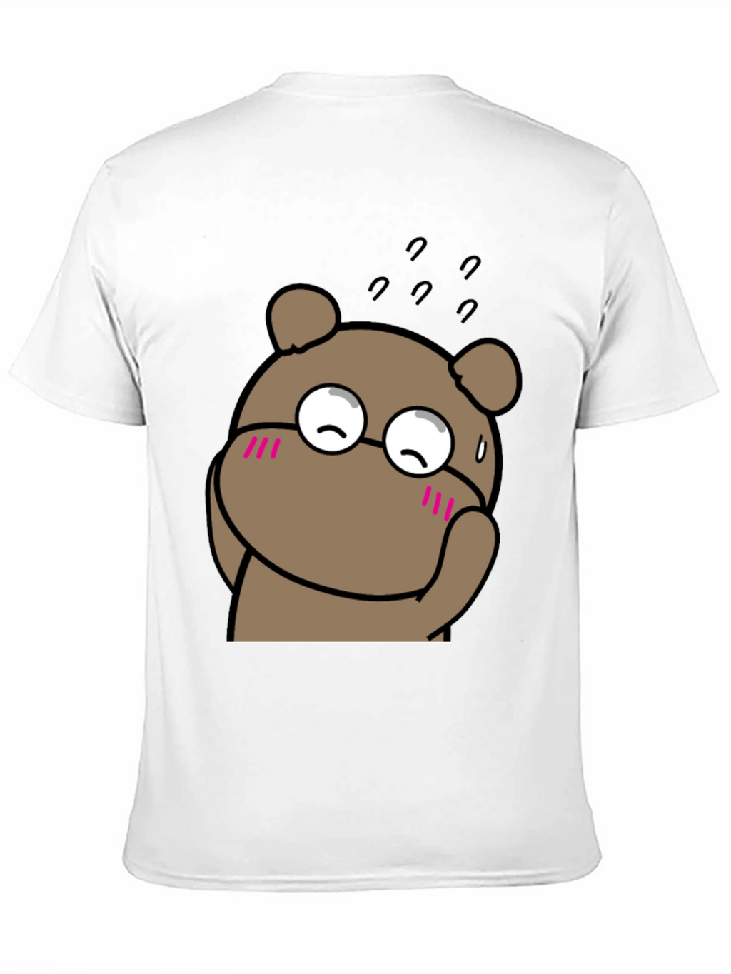 Cute Bear Graphic Black T-Shirt