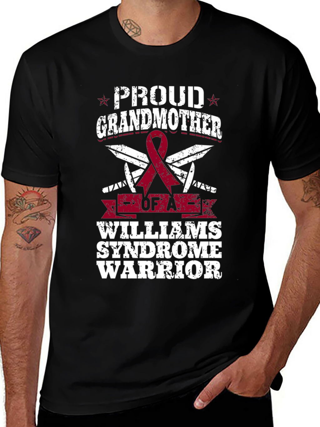 Proud Grandmother Williams Syndrome Warrior T-Shirt