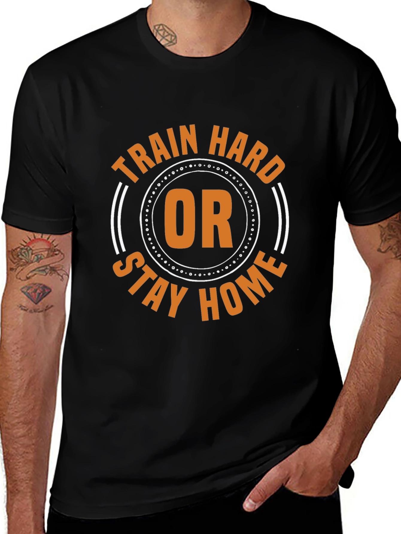 Train Hard or Stay Home Graphic Tee