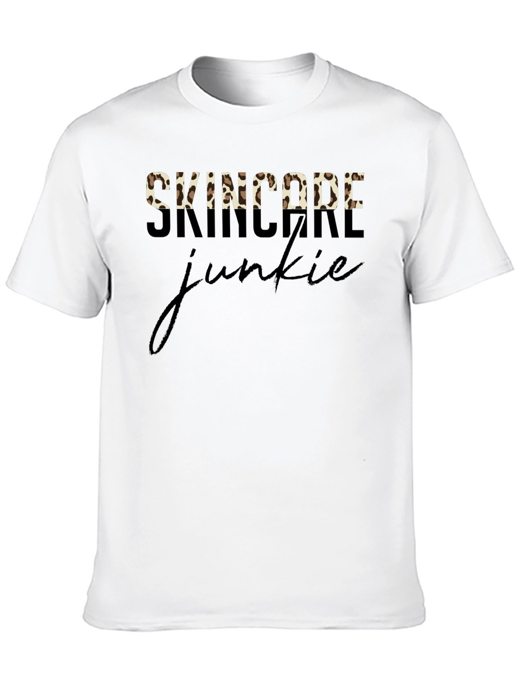 Skincare Junkie Leopard Print T-Shirt