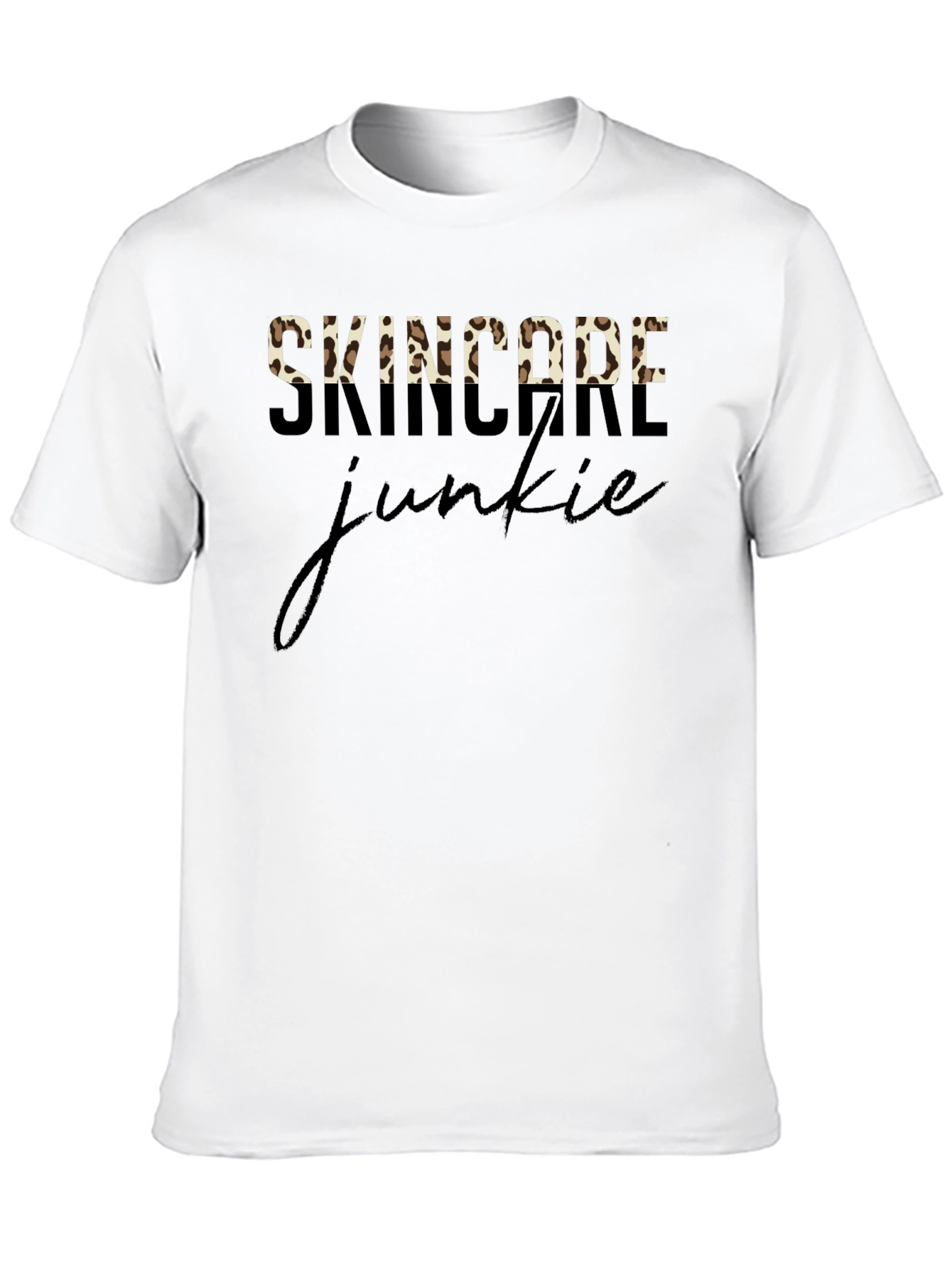 Skincare Junkie Leopard Print T-Shirt