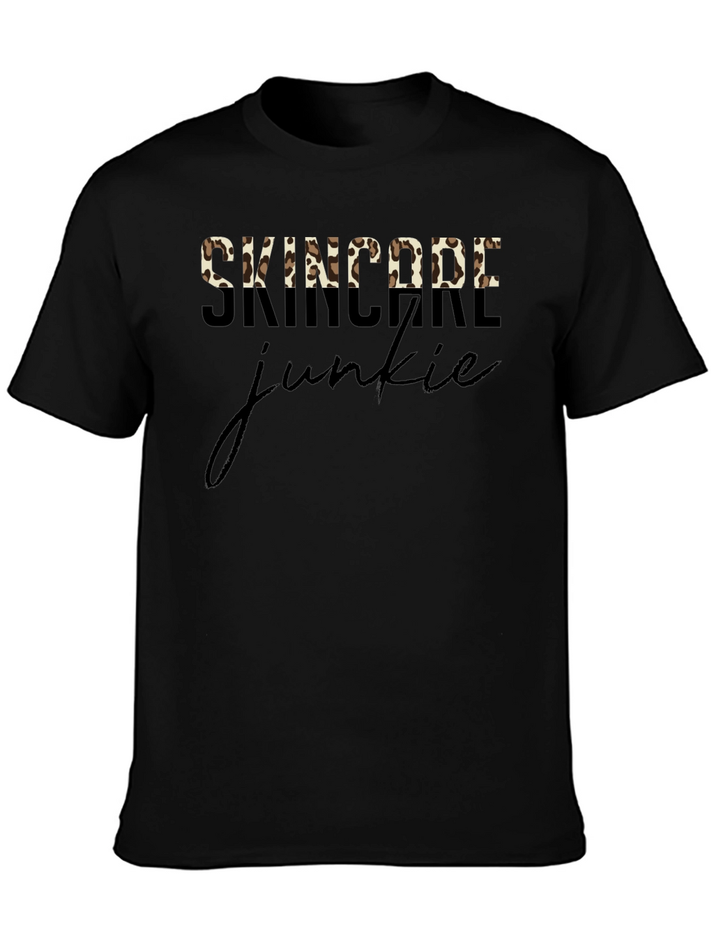 Skincare Junkie Leopard Print T-Shirt
