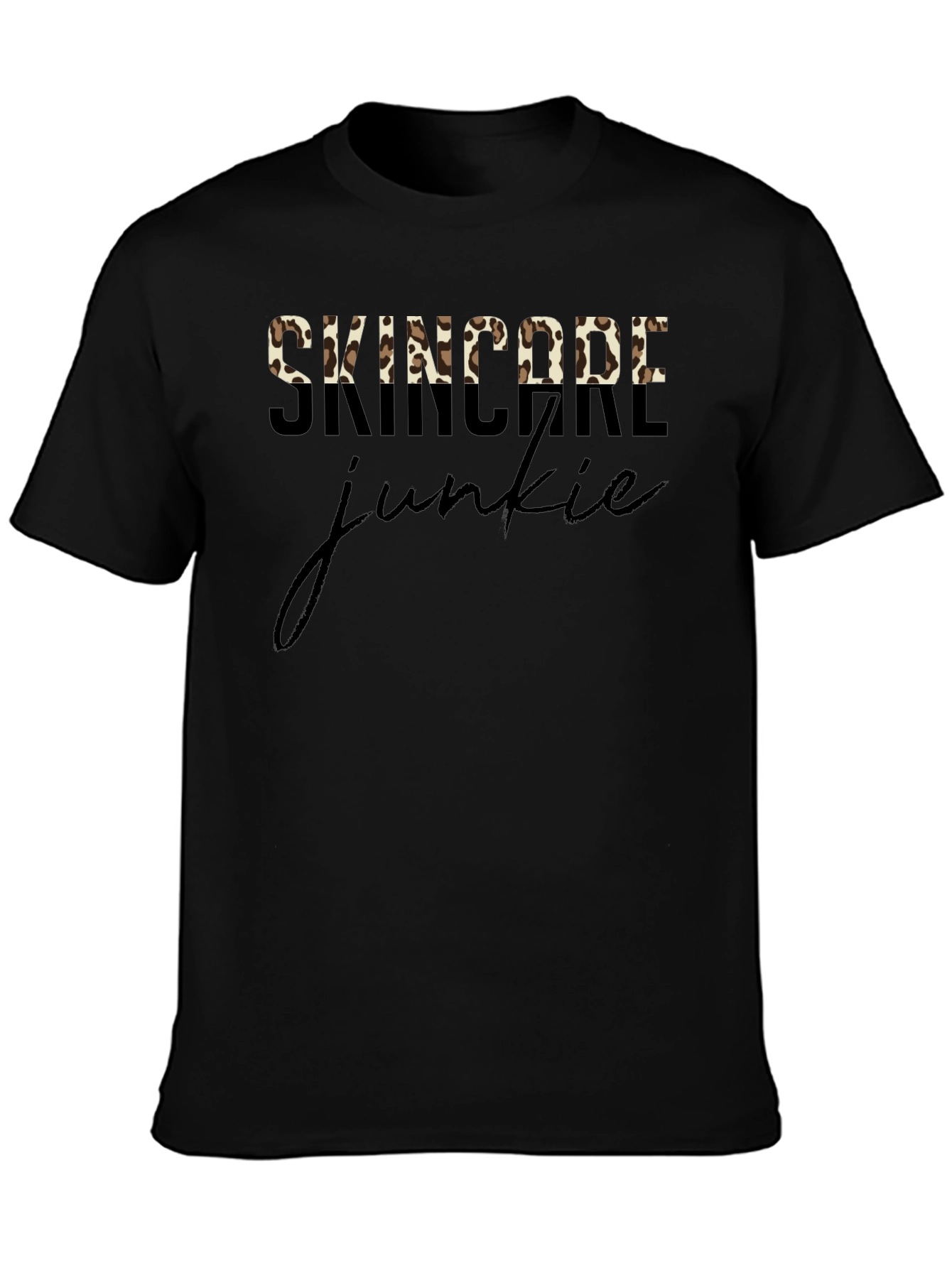 Skincare Junkie Leopard Print T-Shirt