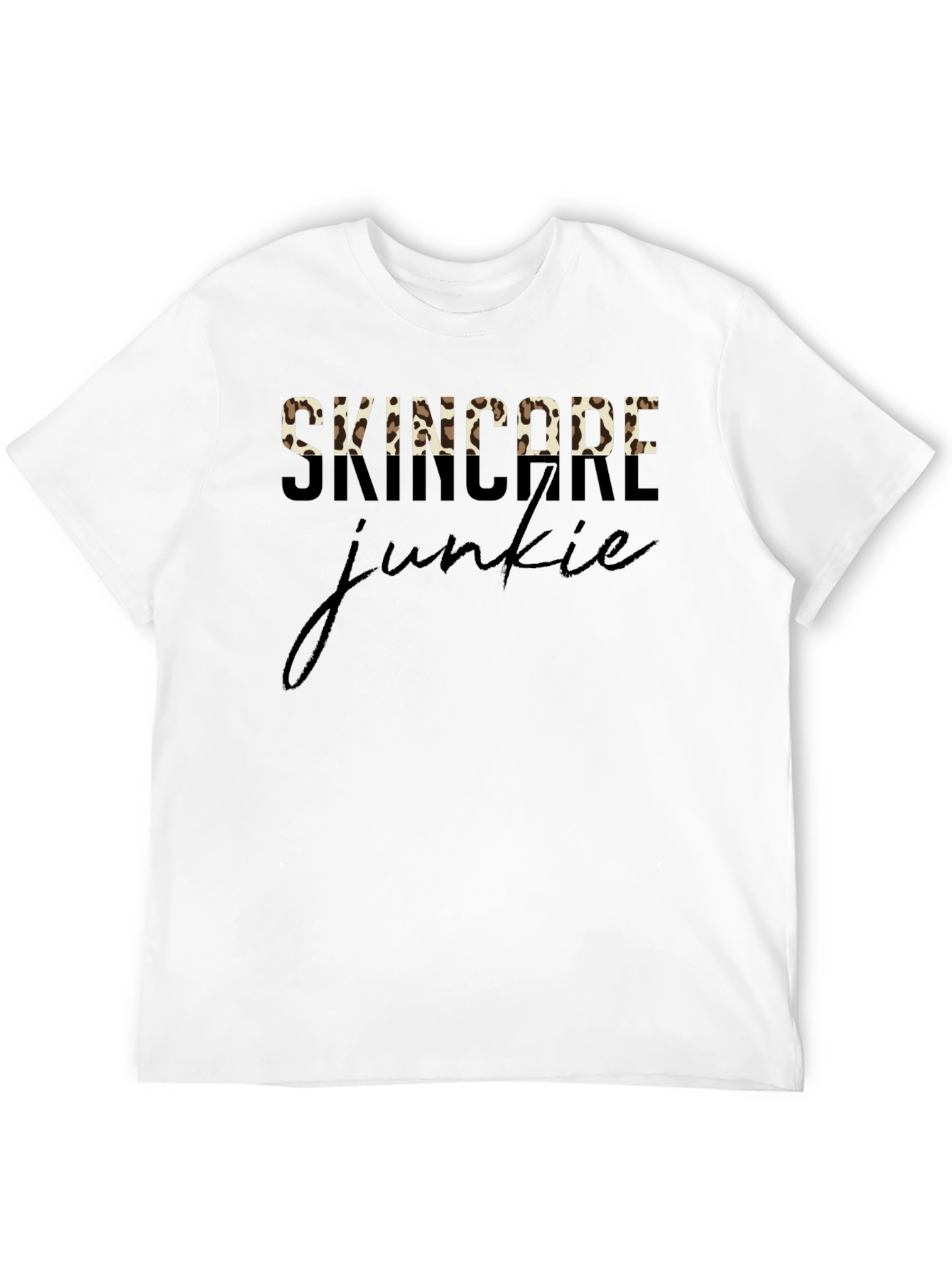 Skincare Junkie Leopard Print T-Shirt