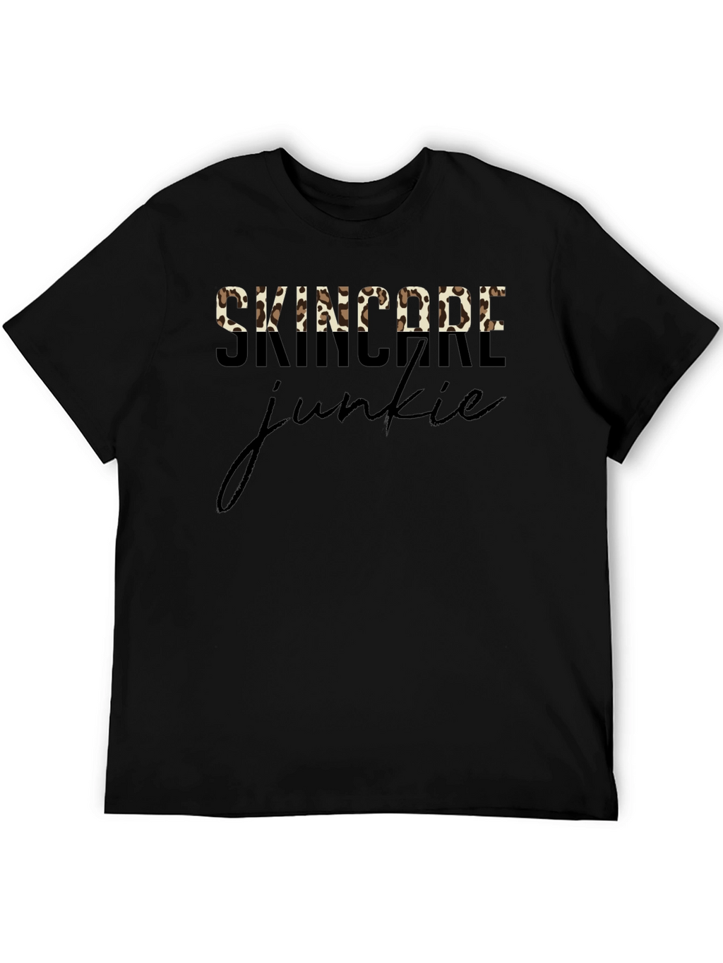 Skincare Junkie Leopard Print T-Shirt
