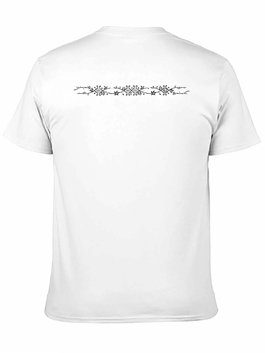 Mens Black Graphic Print Crew Neck T-Shirt