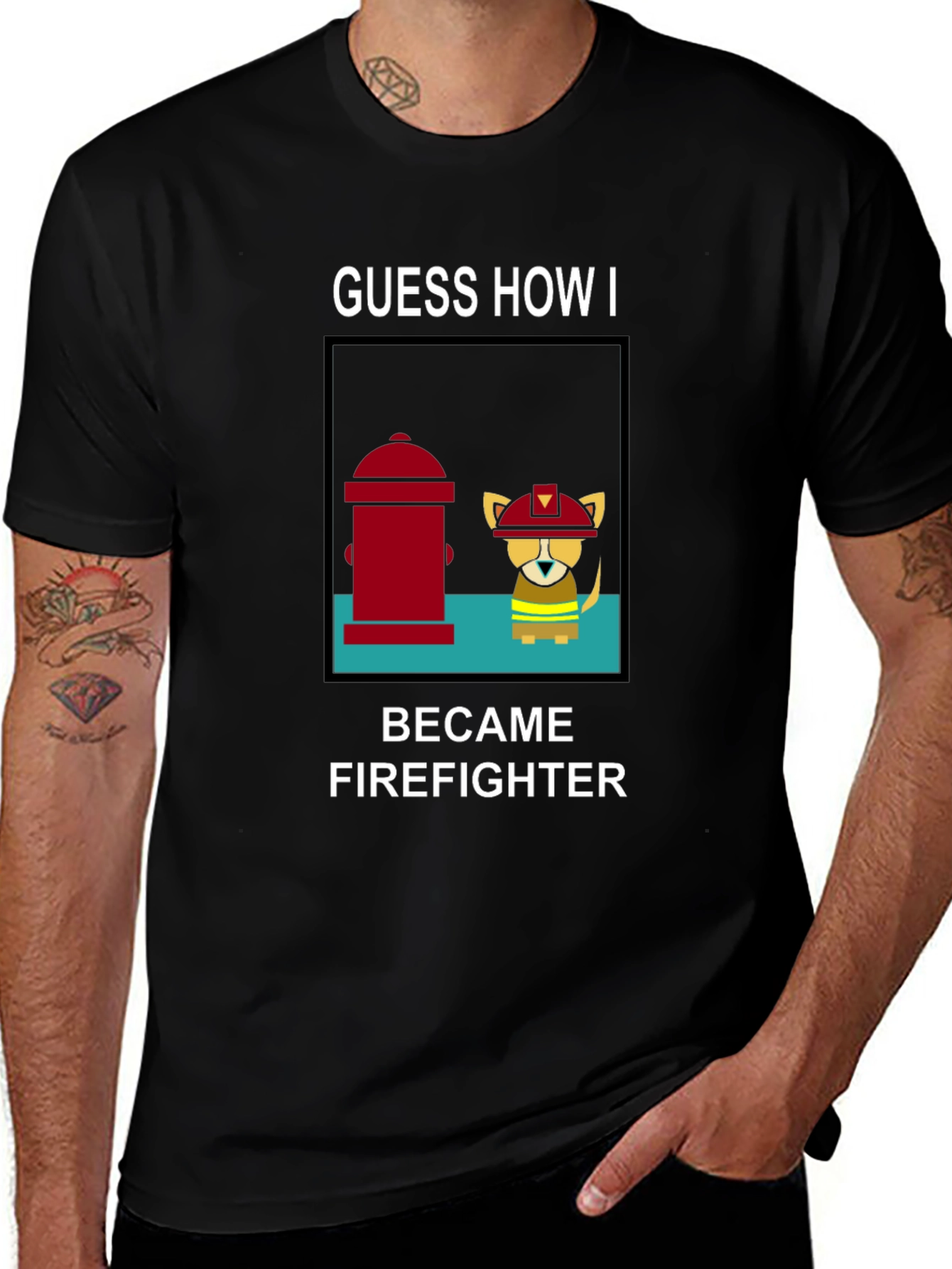 Guess How I Became Firefighter T-Shirt