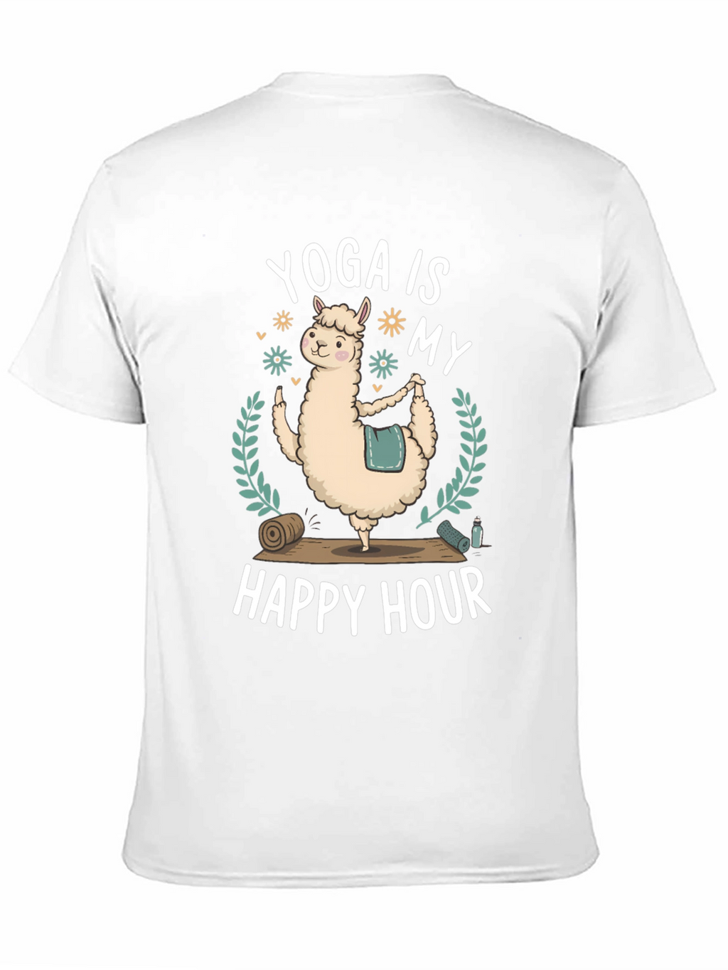 Yoga Llama Graphic T-Shirt - Happy Hour Tee