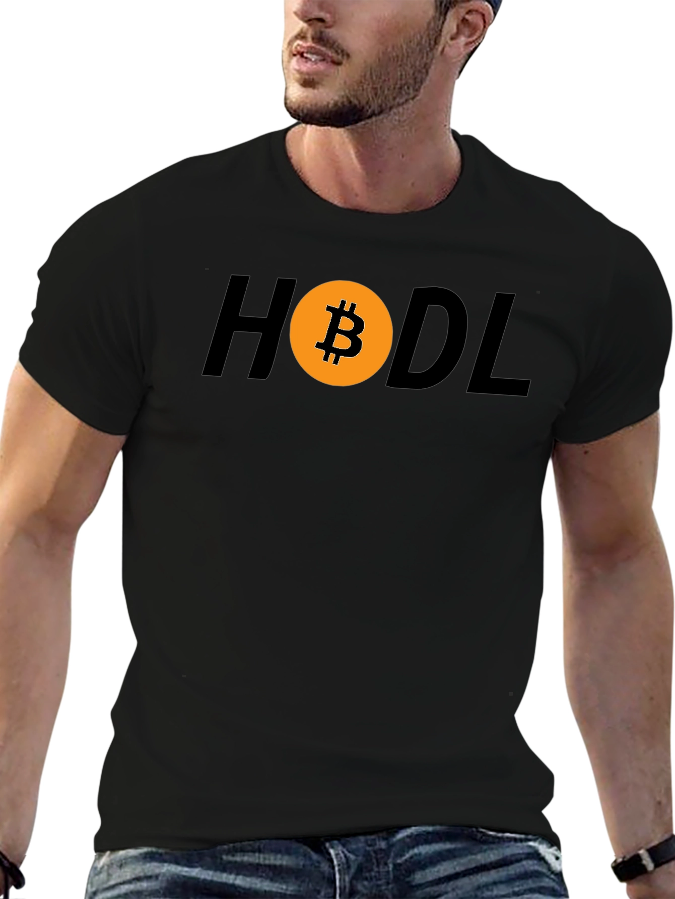 HODL Bitcoin Crypto T-Shirt - Black