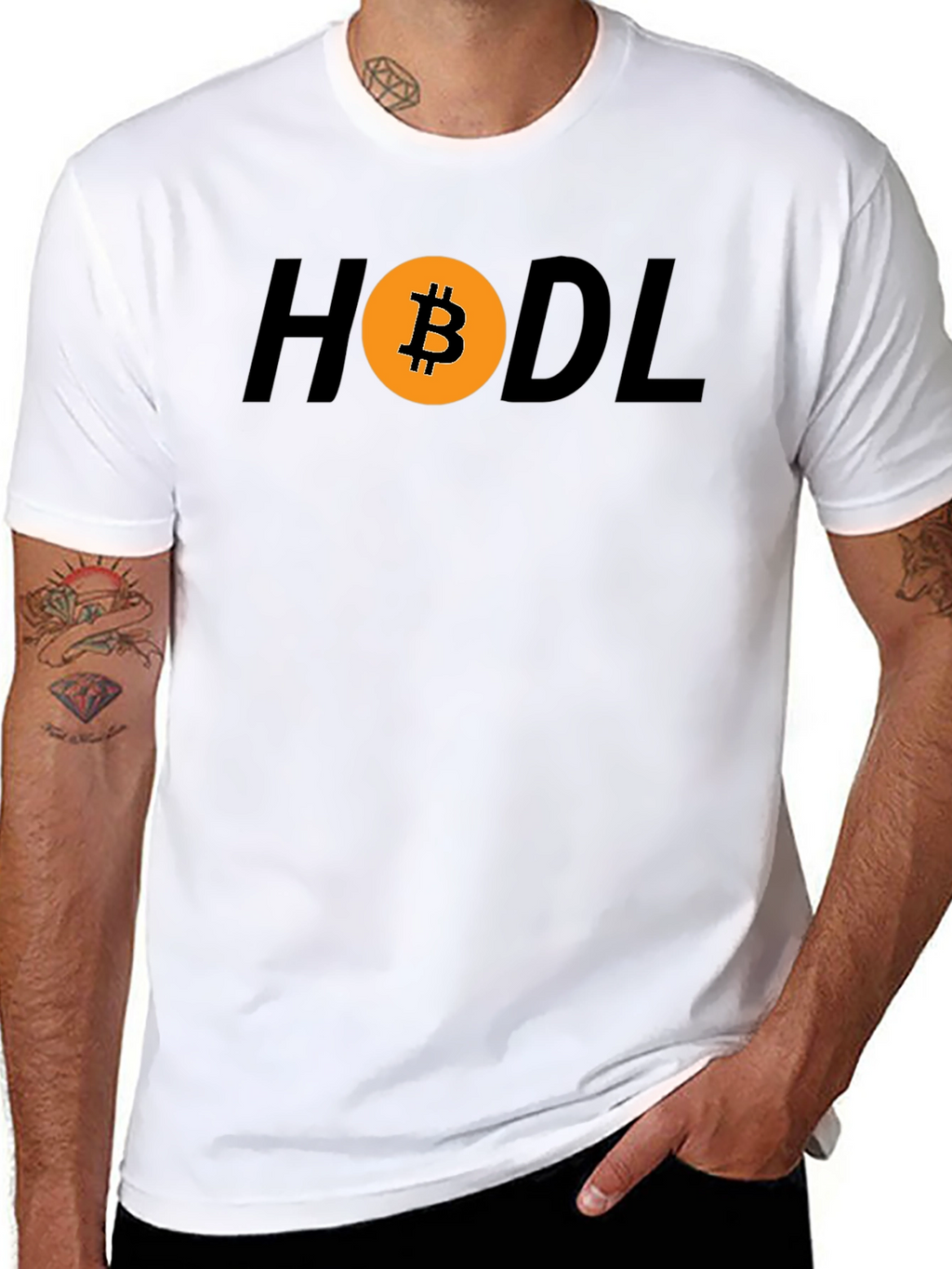 HODL Bitcoin Crypto T-Shirt - Black