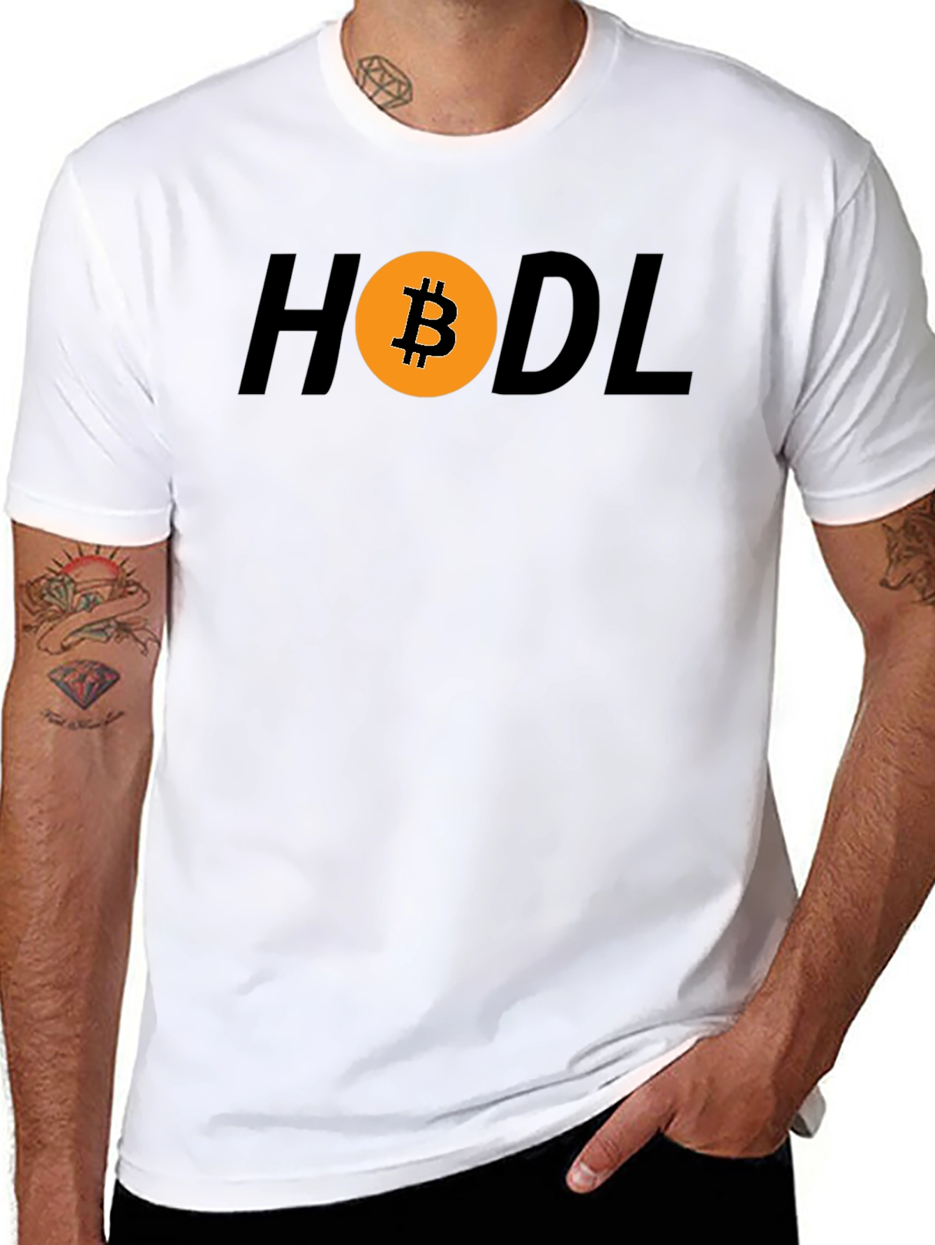 HODL Bitcoin Crypto T-Shirt - Black