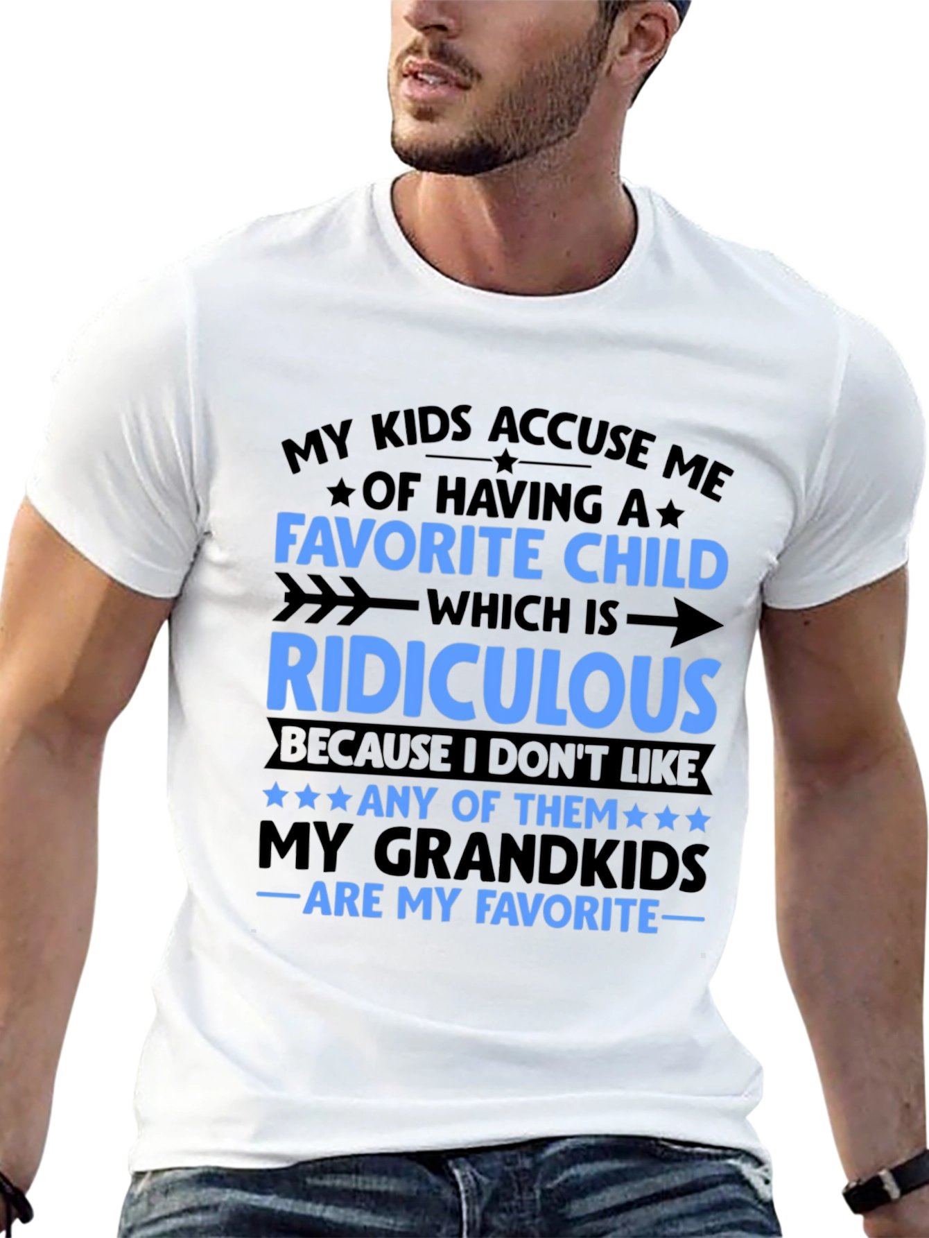 Funny Grandparent T-Shirt: My Grandkids Are My Favorite