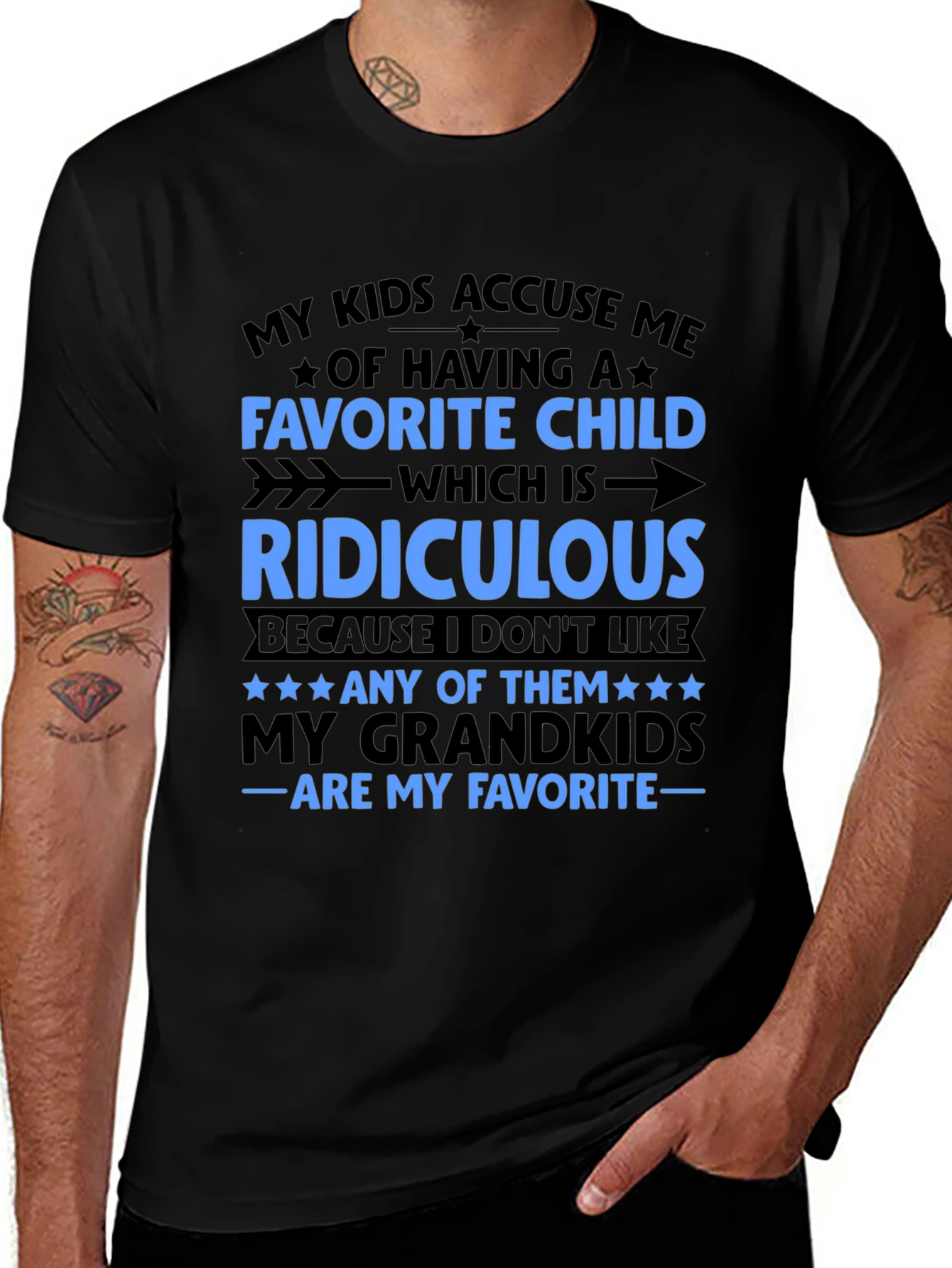 Funny Grandparent T-Shirt: My Grandkids Are My Favorite