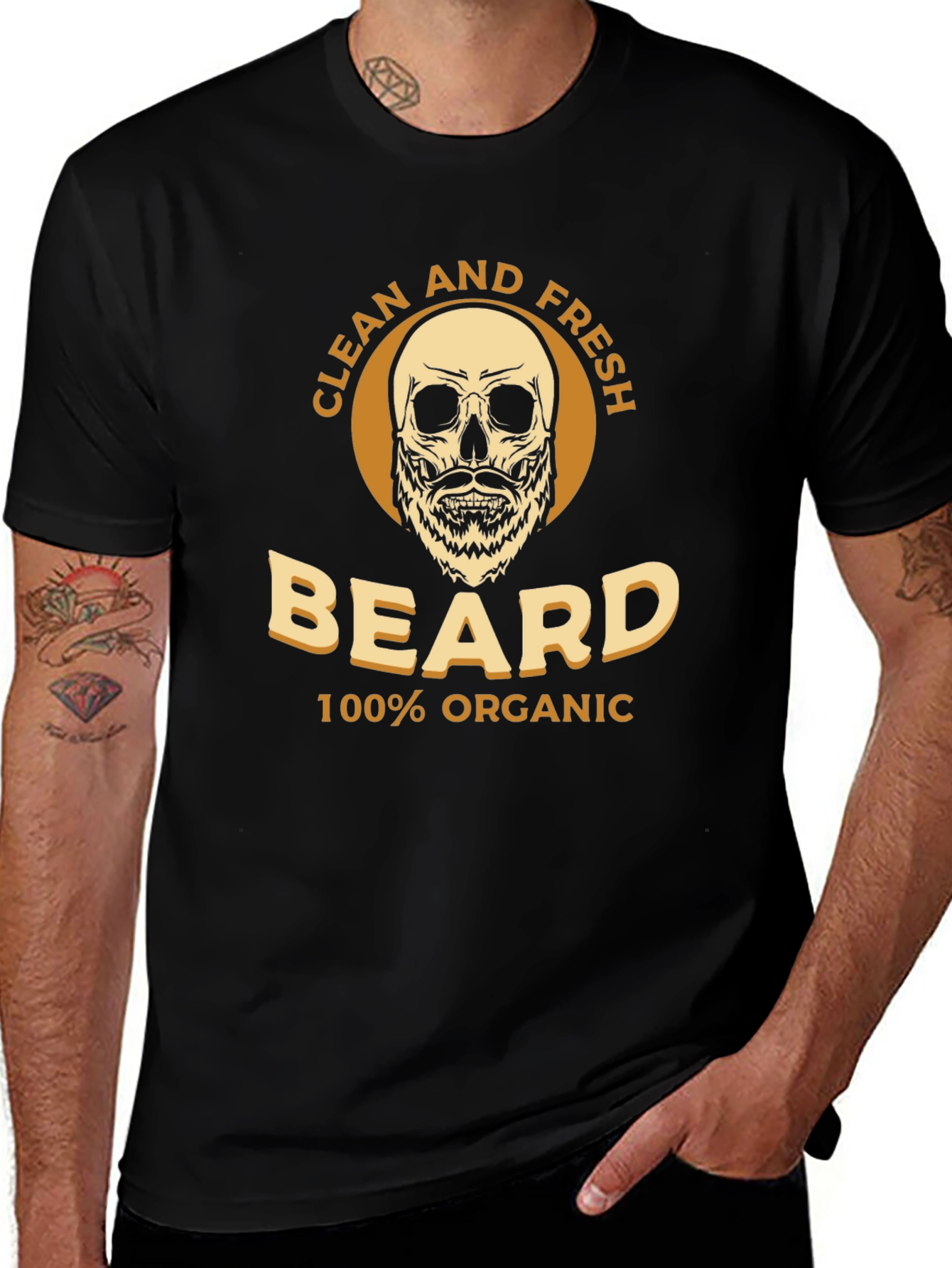 Clean & Fresh Beard Organic Cotton T-Shirt