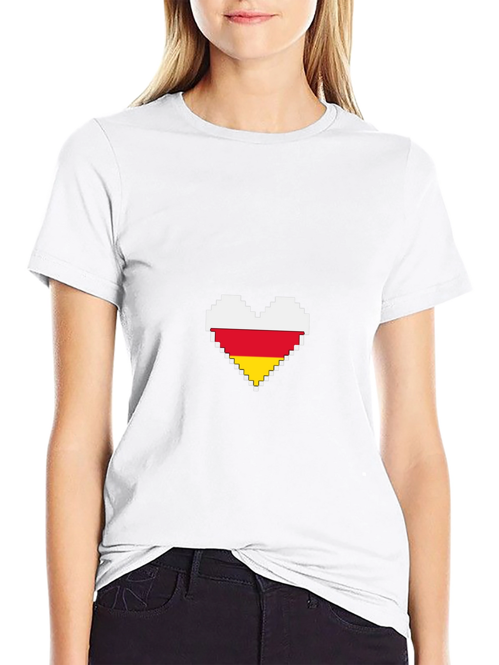 Pixel Heart Flag T-Shirt