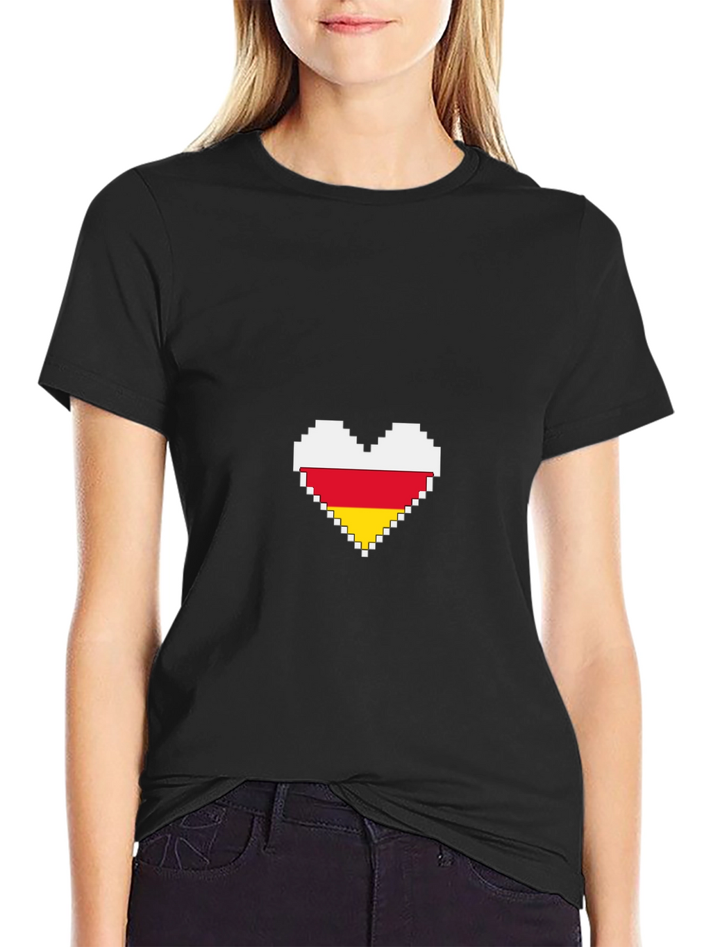 Pixel Heart Flag T-Shirt