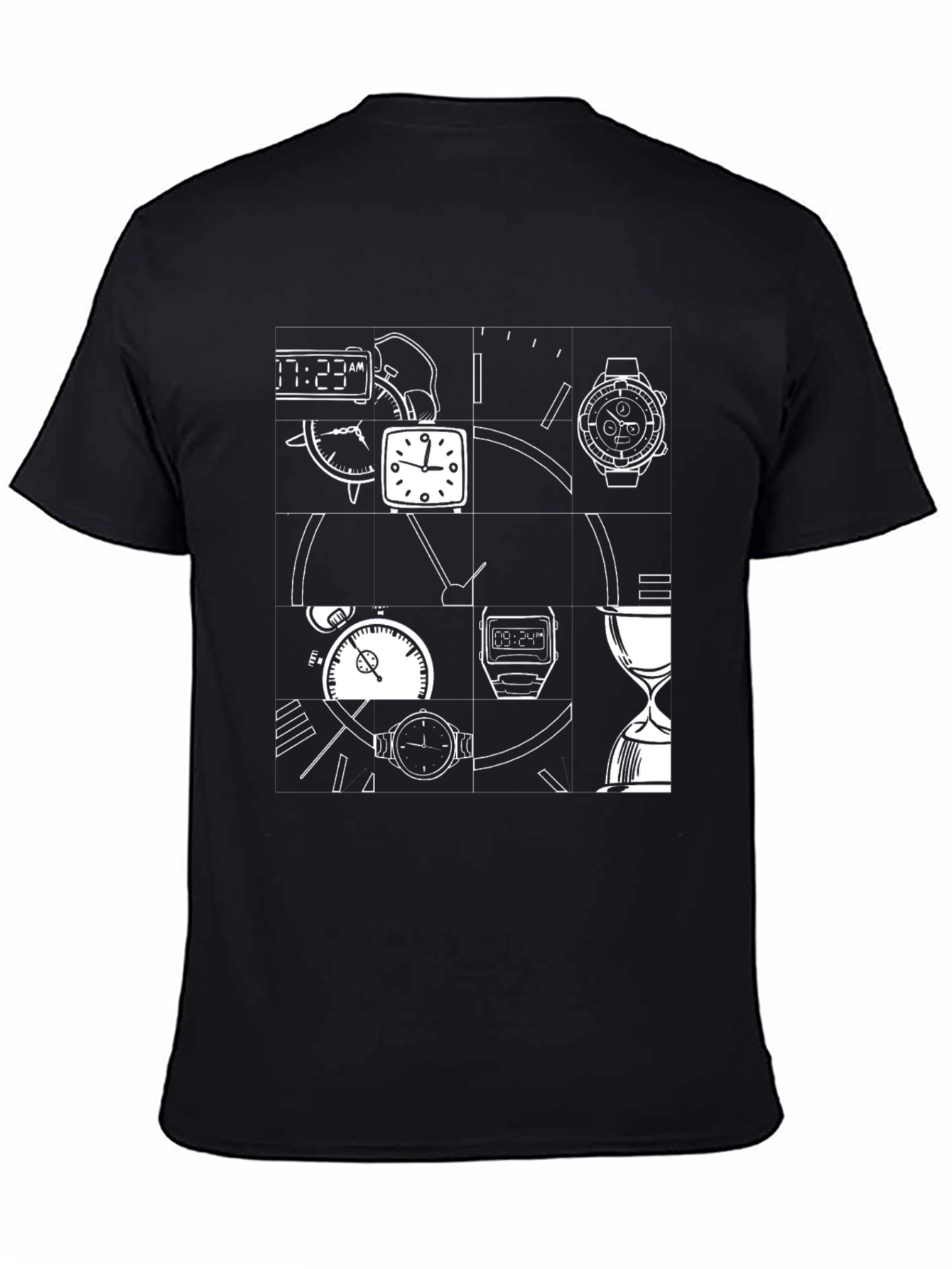 Timepiece T-Shirt - Black Graphic Tee