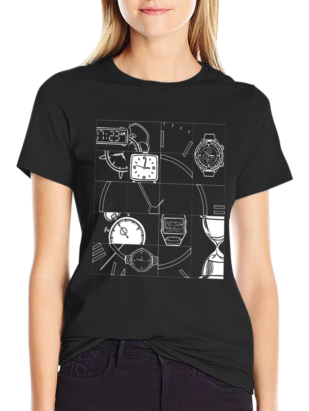 Timepiece T-Shirt - Black Graphic Tee