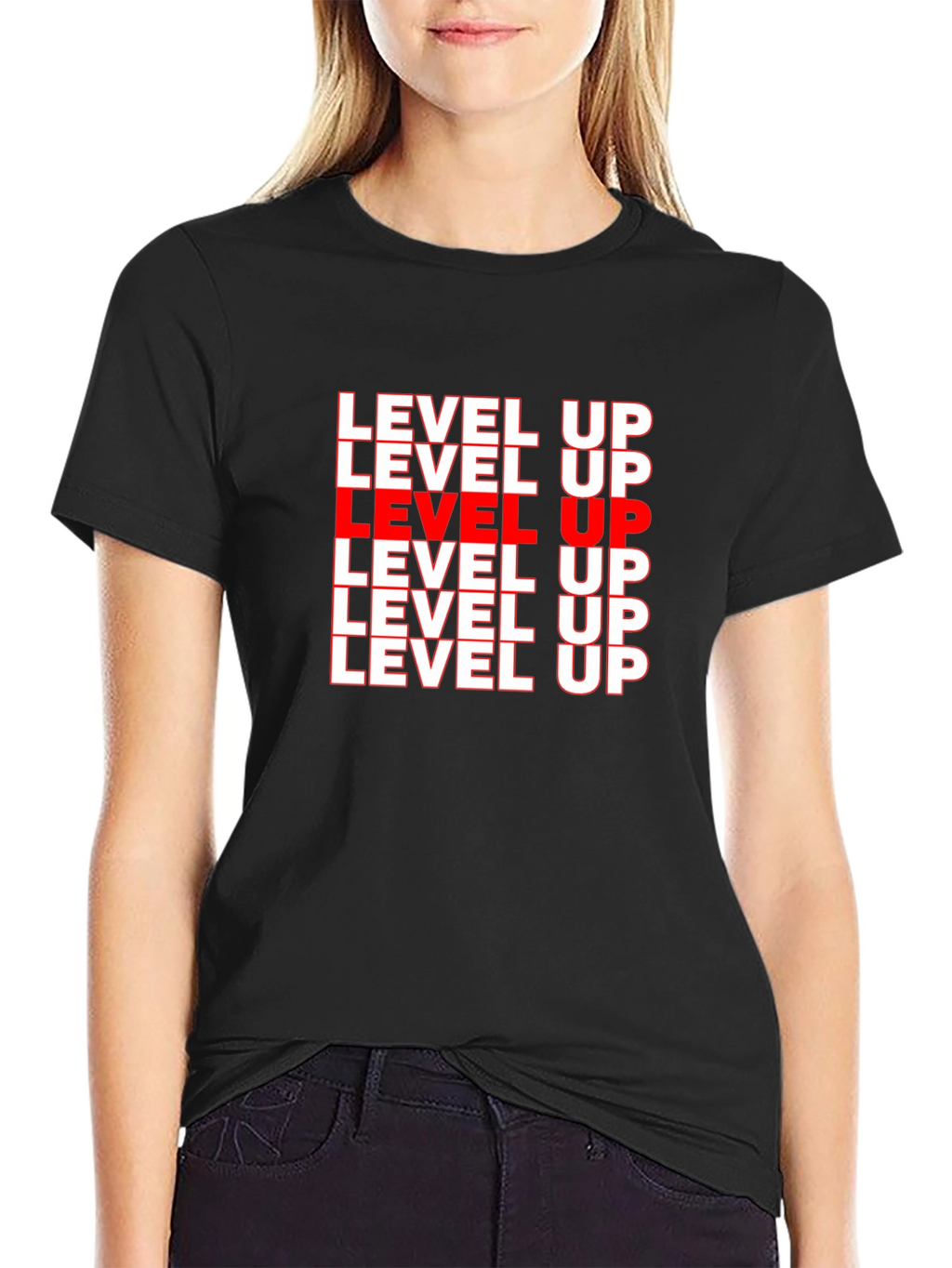 Level Up Graphic Tee - Black