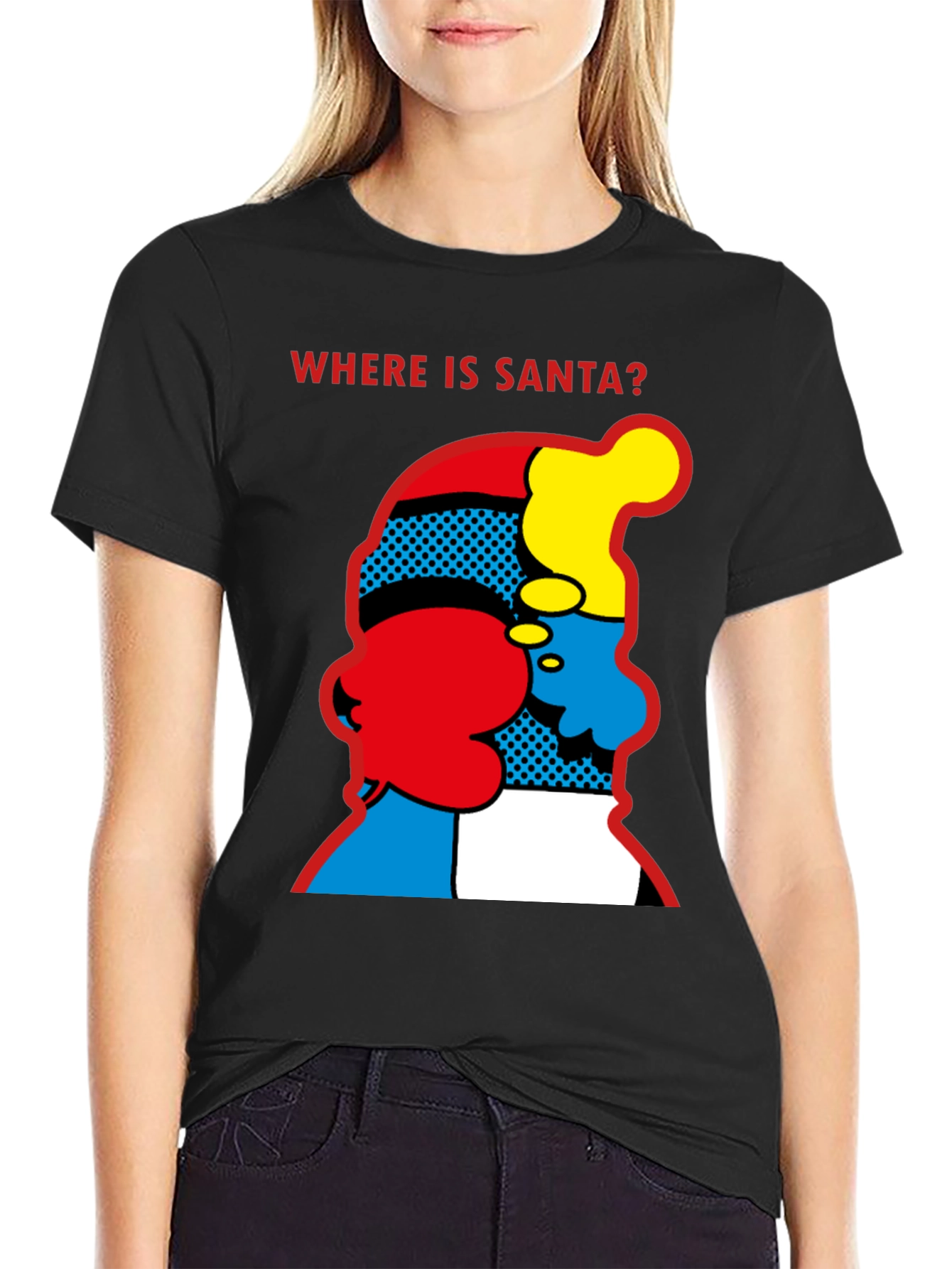 Where is Santa? Graphic Print T-Shirt