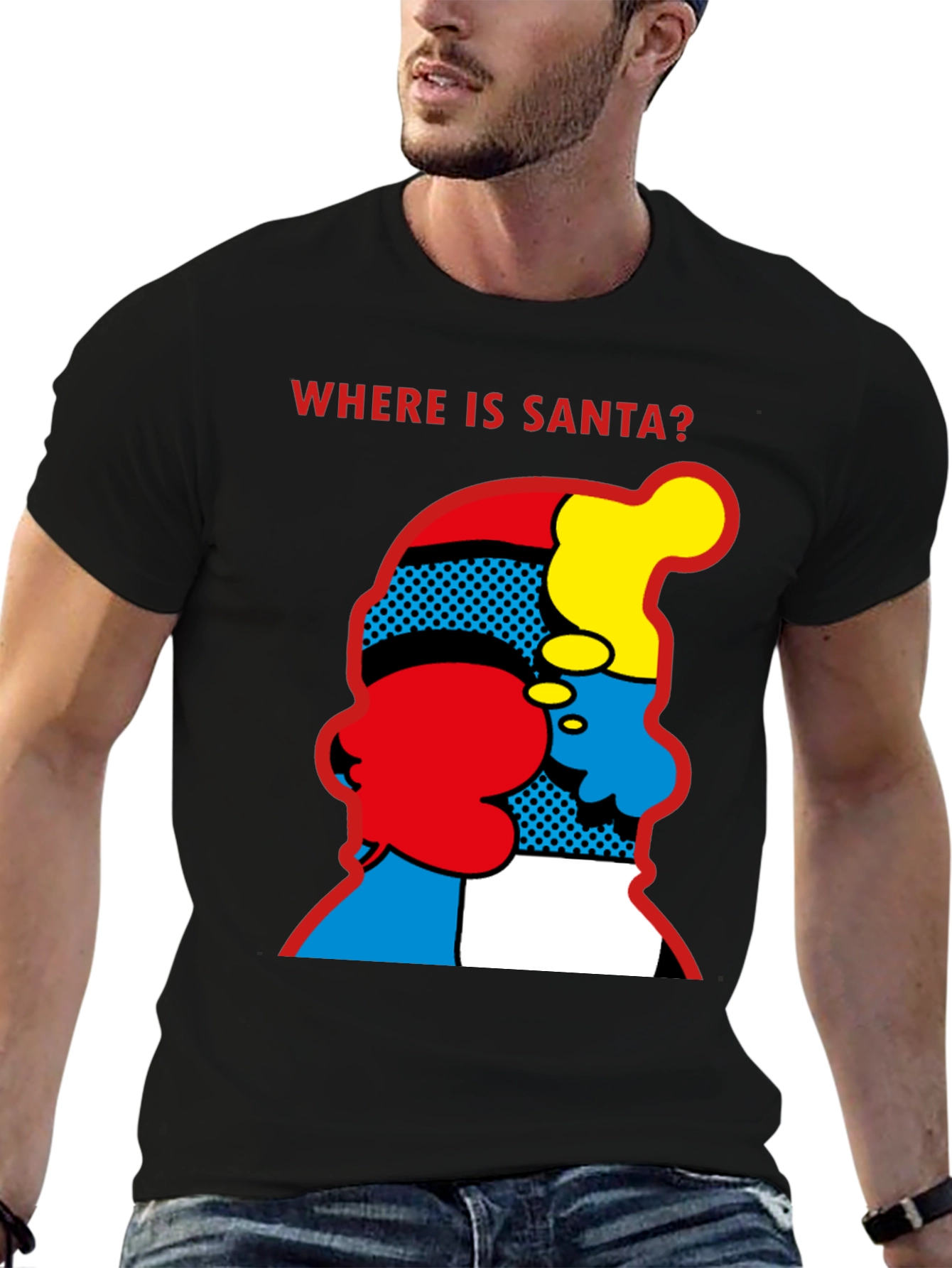 Where is Santa? Graphic Print T-Shirt