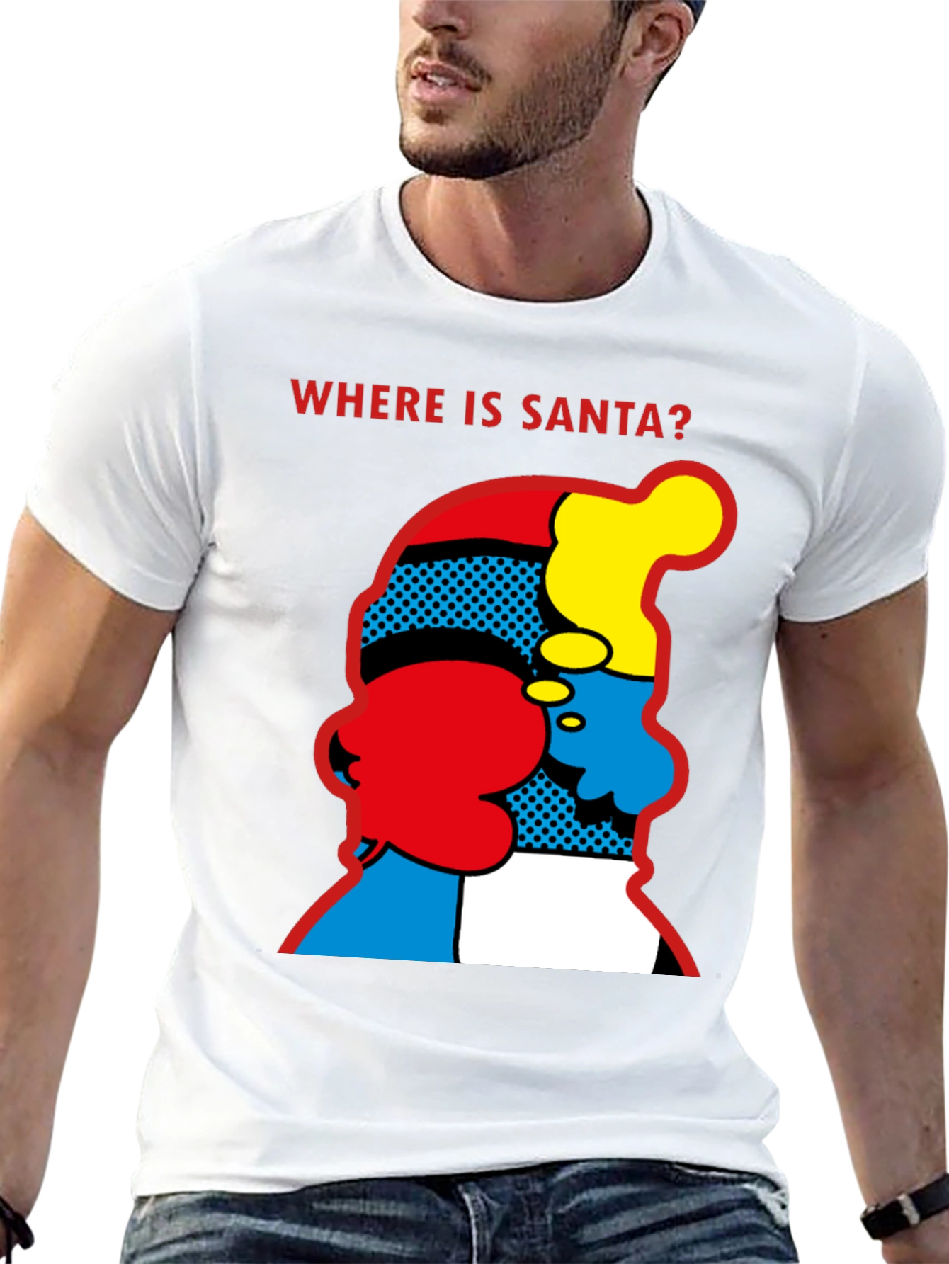 Where is Santa? Graphic Print T-Shirt