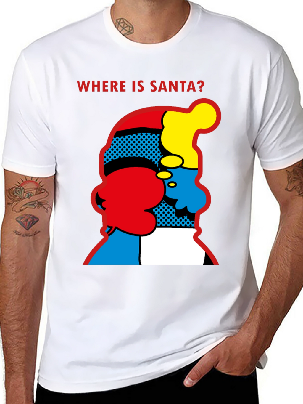 Where is Santa? Graphic Print T-Shirt