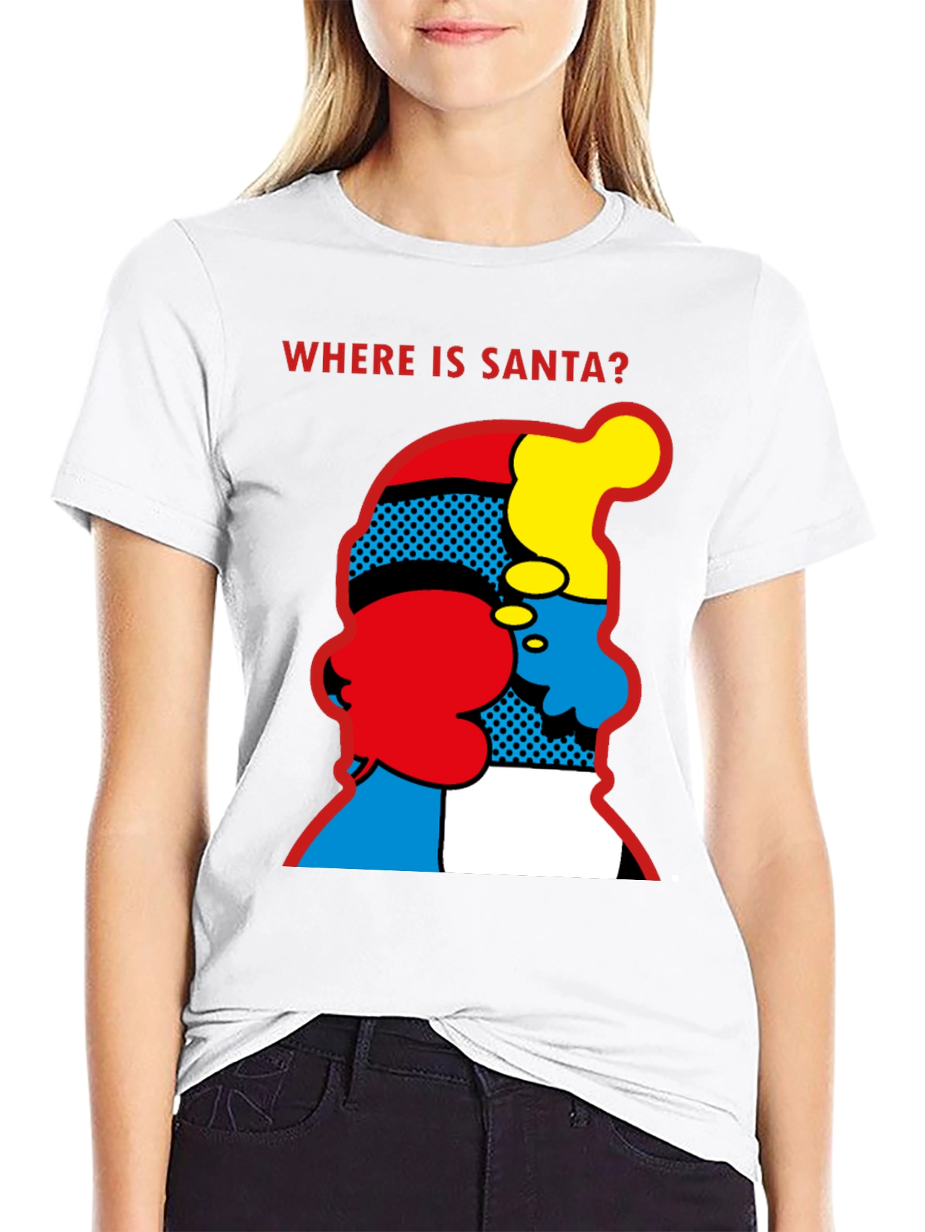 Where is Santa? Graphic Print T-Shirt