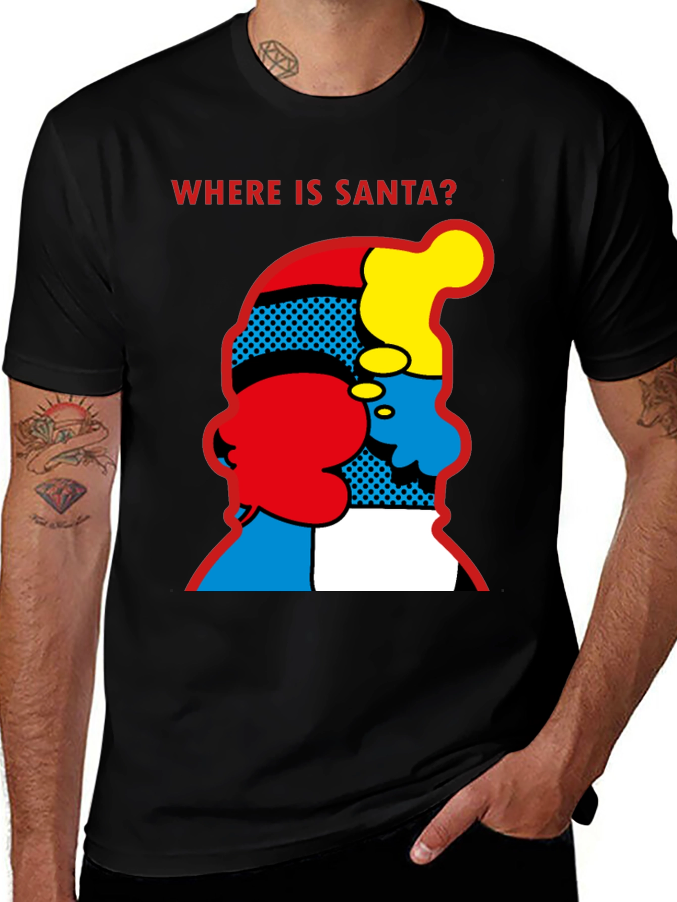 Where is Santa? Graphic Print T-Shirt