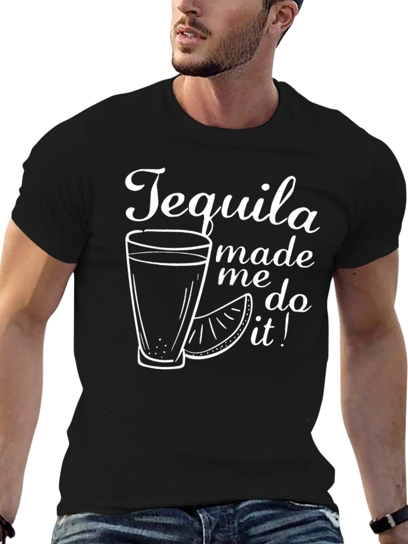 Tequila Made Me Do It! Graphic Tee
