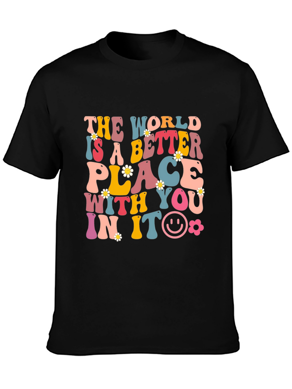 Better Place Graphic Tee - Black Cotton Blend