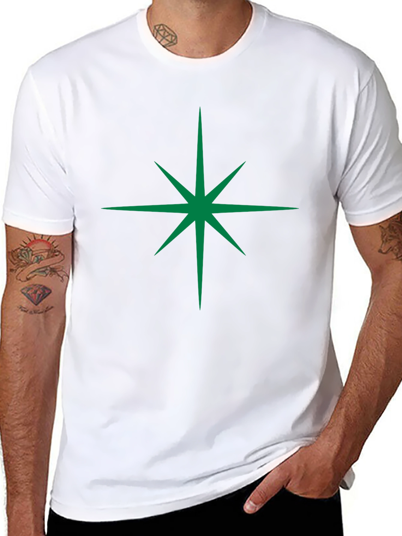 Starburst Graphic Black Tee