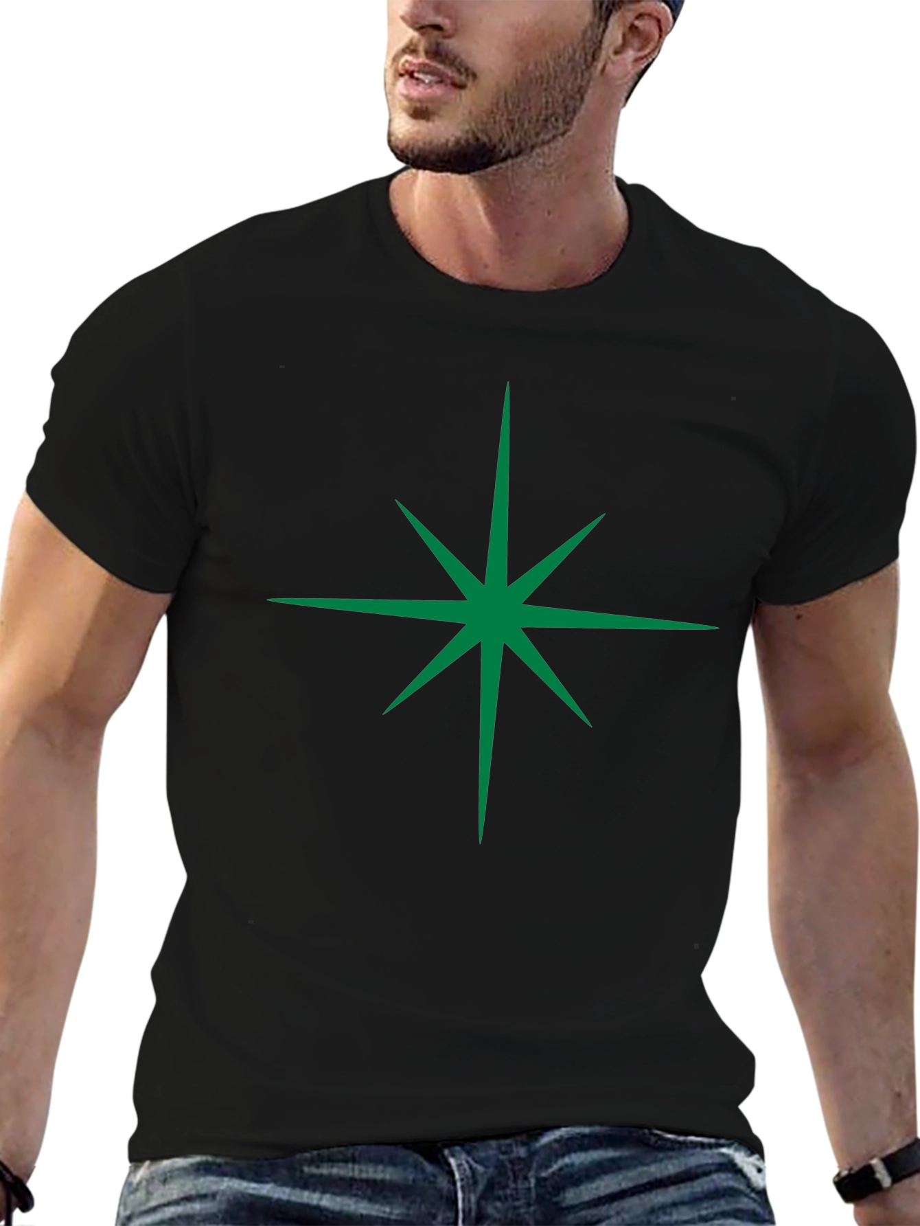 Starburst Graphic Black Tee