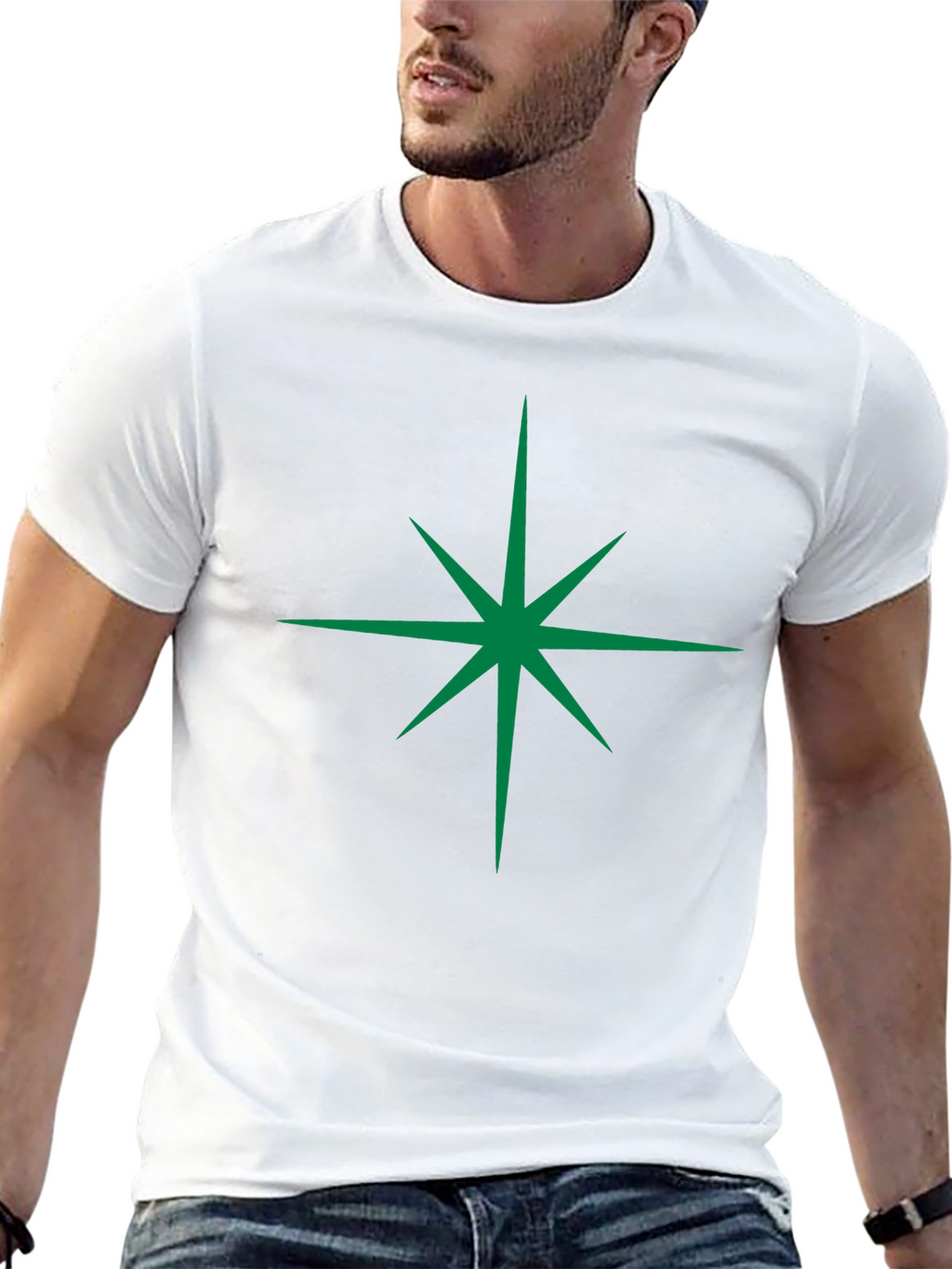 Starburst Graphic Black Tee