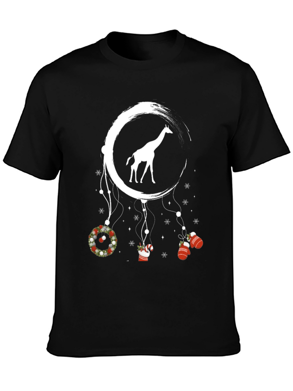 Giraffe Dreamcatcher Christmas T-Shirt