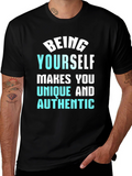 Be Yourself Black Graphic Tee