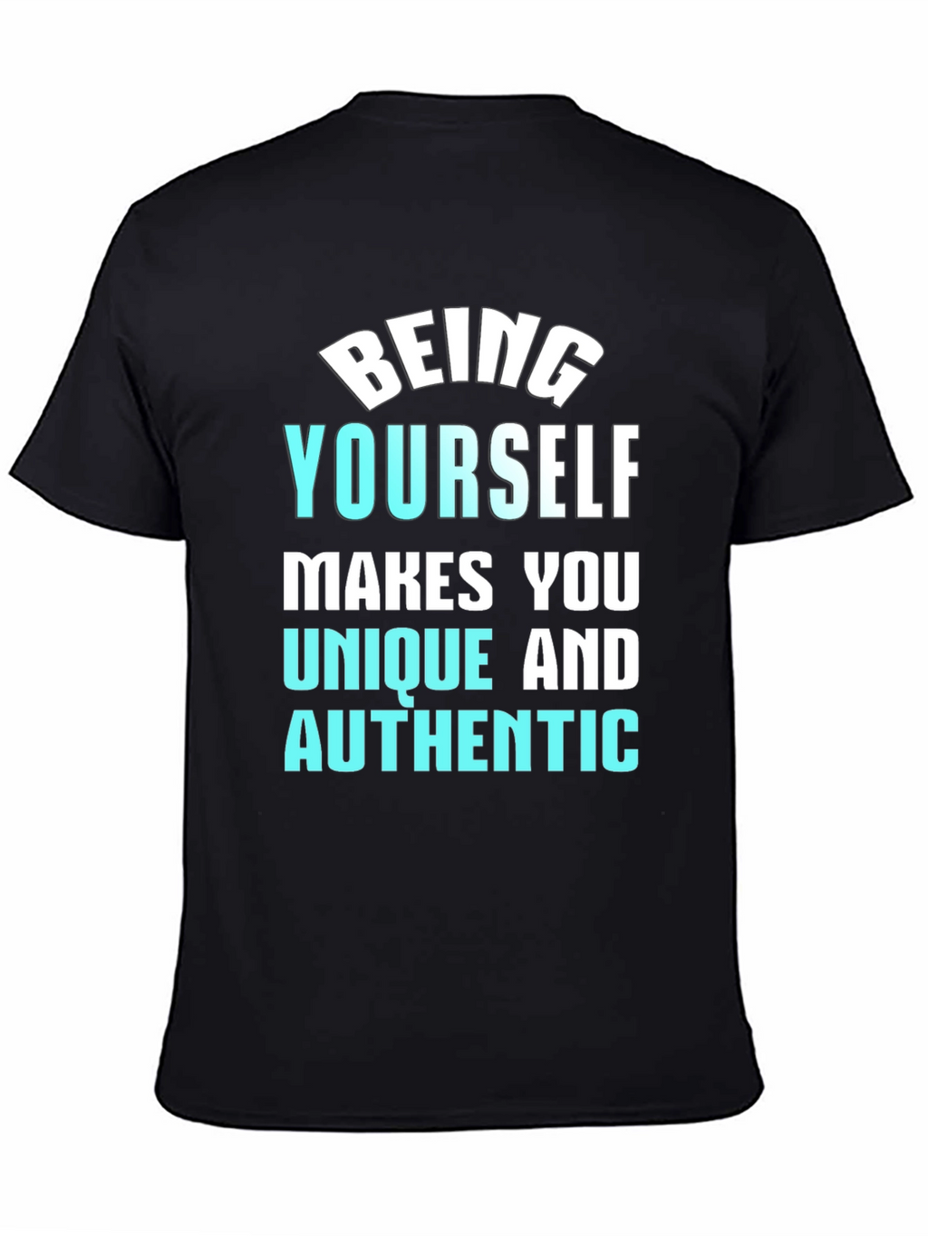 Be Yourself Black Graphic Tee