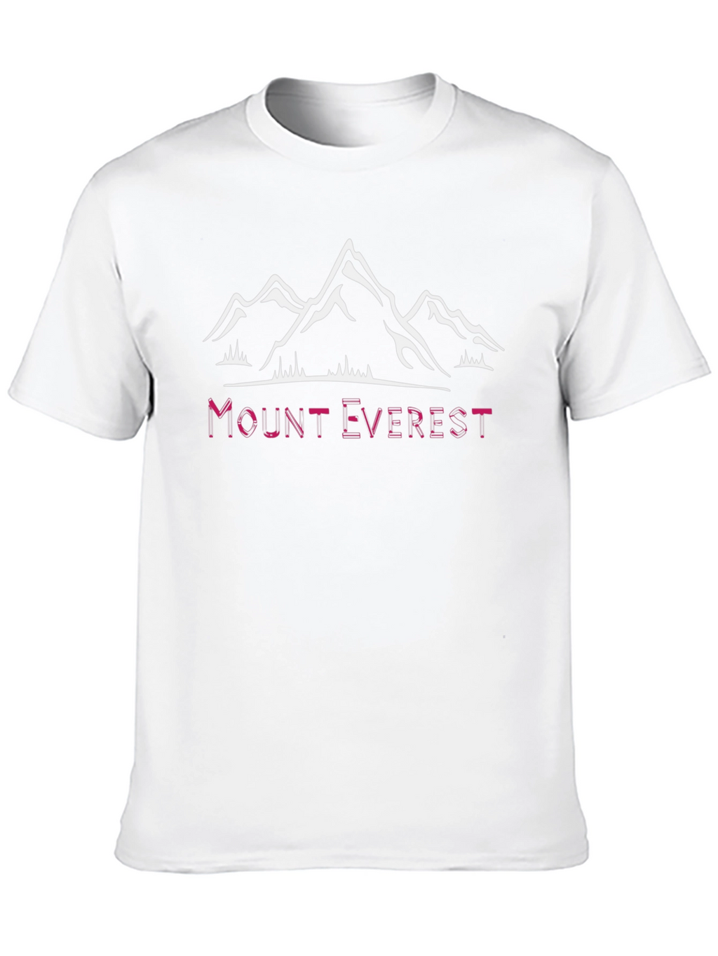 Mount Everest Graphic Tee - Black Cotton T-Shirt