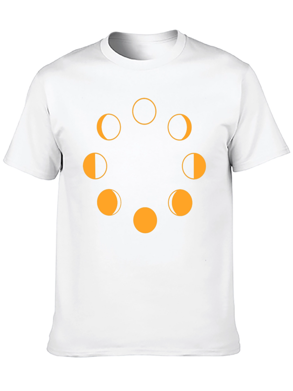 Lunar Phase Graphic Tee - Modern Black T-Shirt