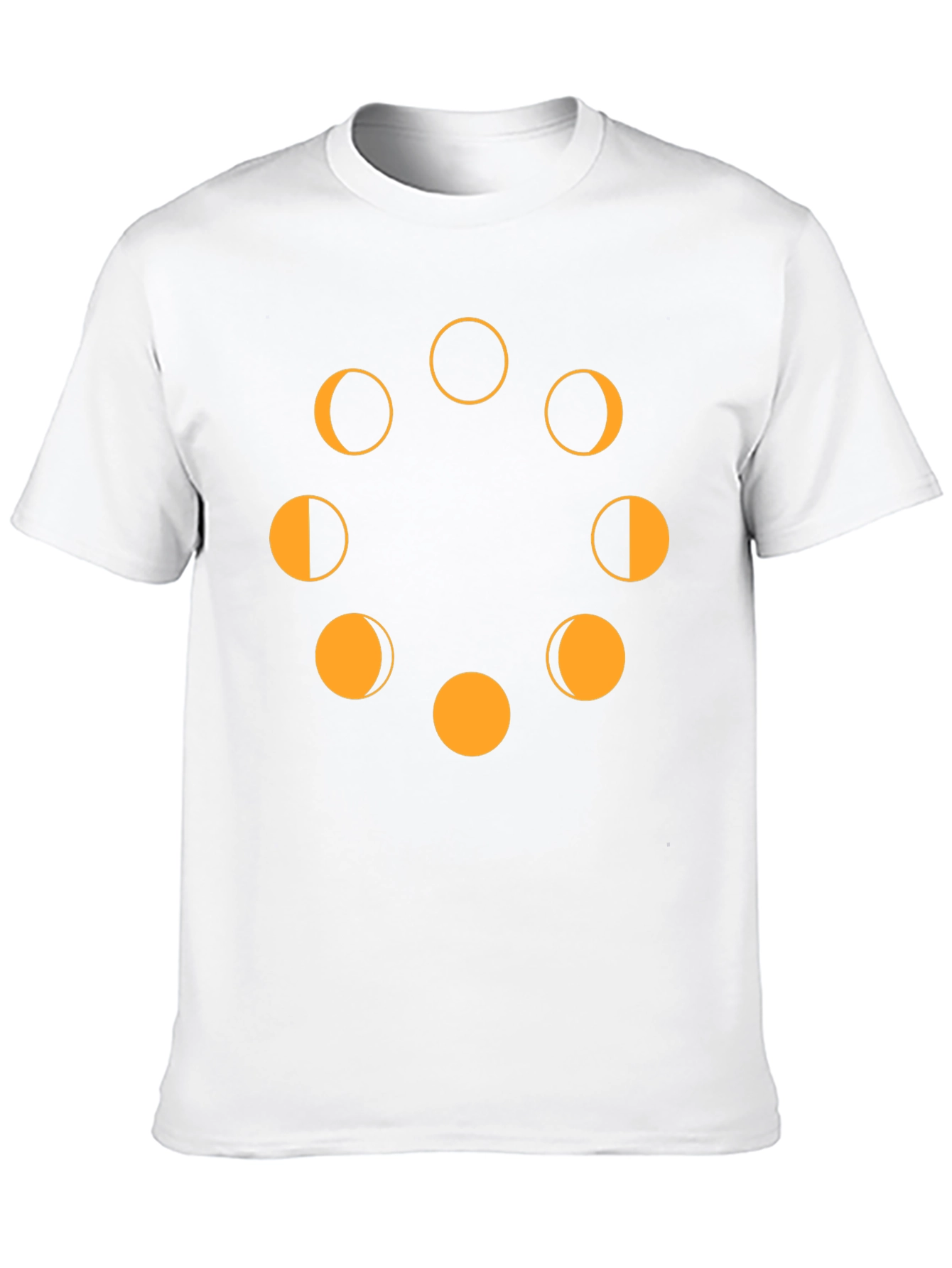 Lunar Phase Graphic Tee - Modern Black T-Shirt