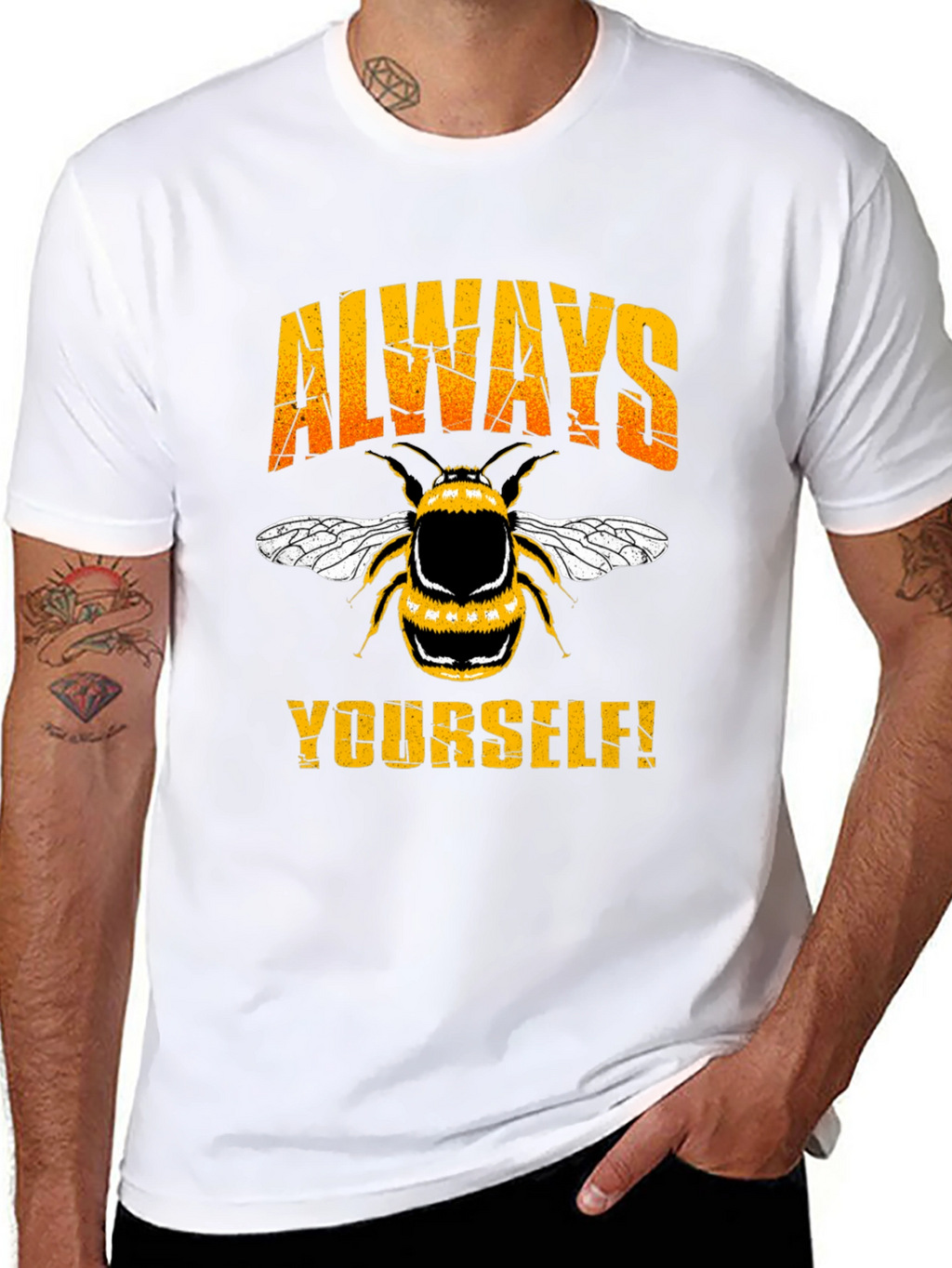 Always Bee Yourself T-Shirt - Motivational Bee Graphic Tee