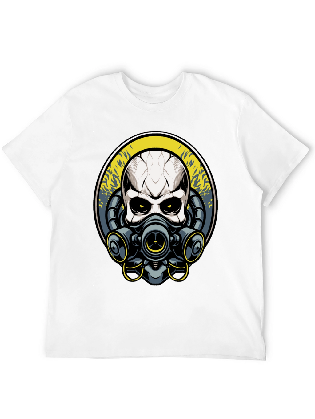 Skull Gas Mask Graphic T-Shirt - Unique Design