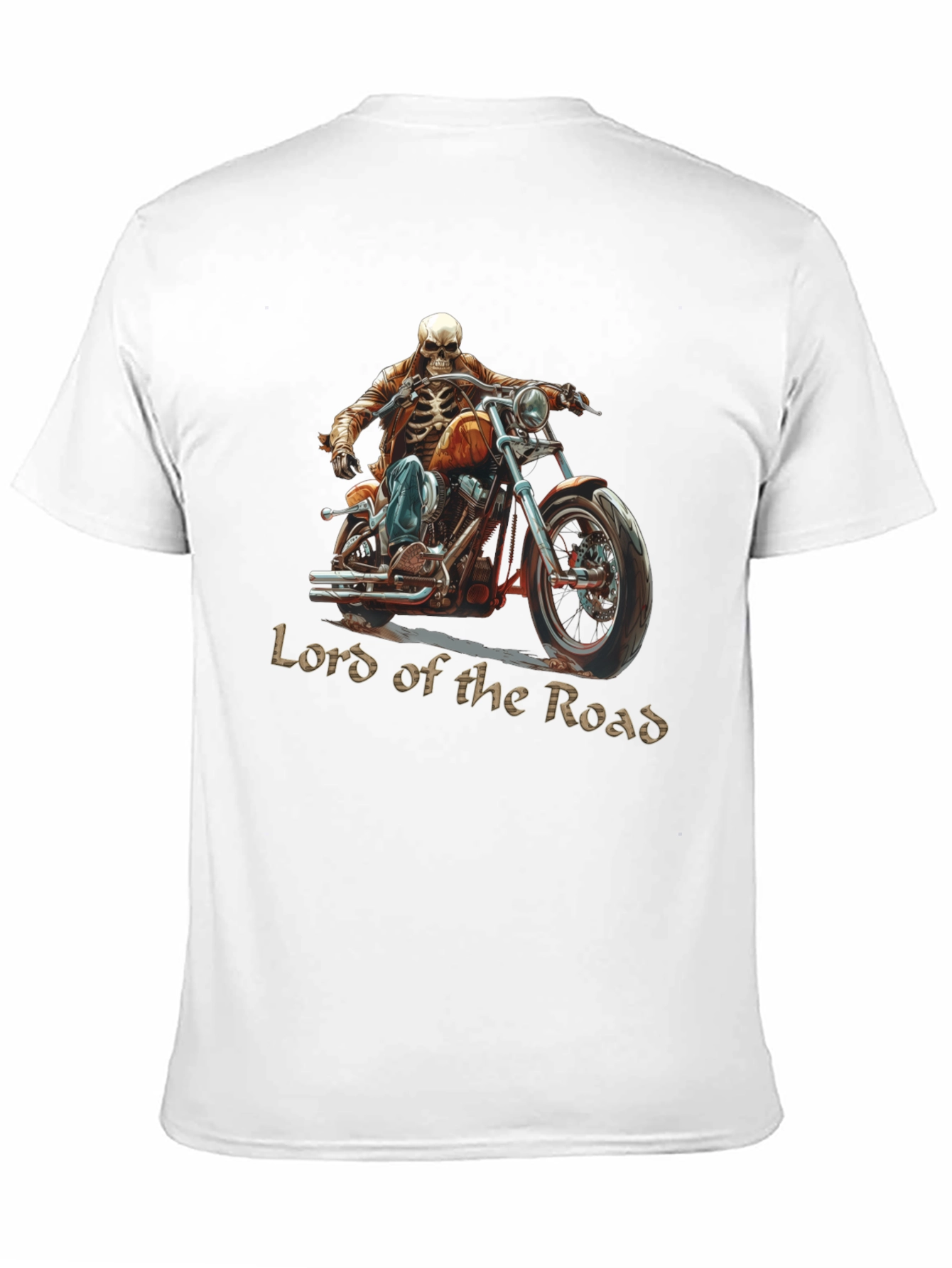 Lord of the Road Skeleton Rider Graphic T-Shirt